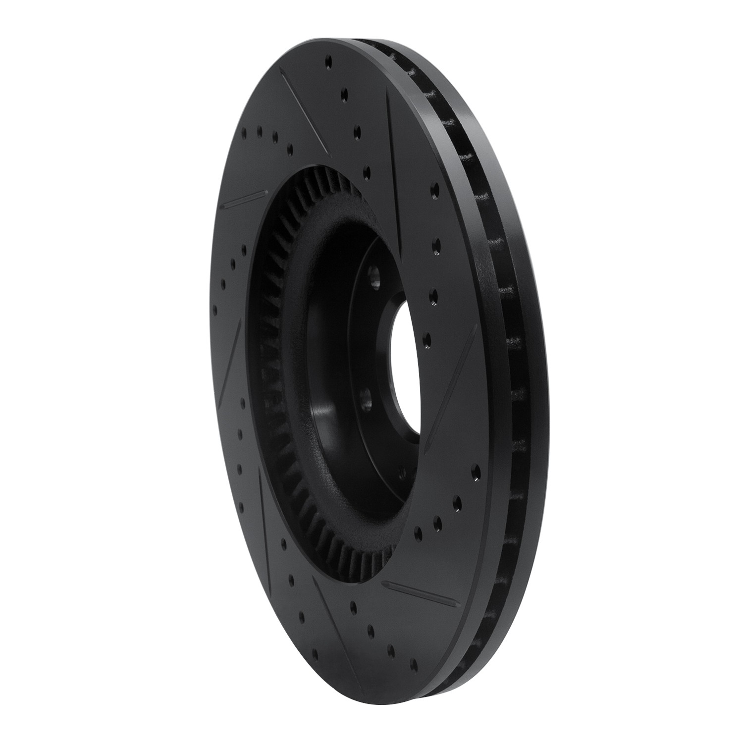 DYN 633-03034L DFC Brake Rotor - Drilled and Slotted - Black - Image 5
