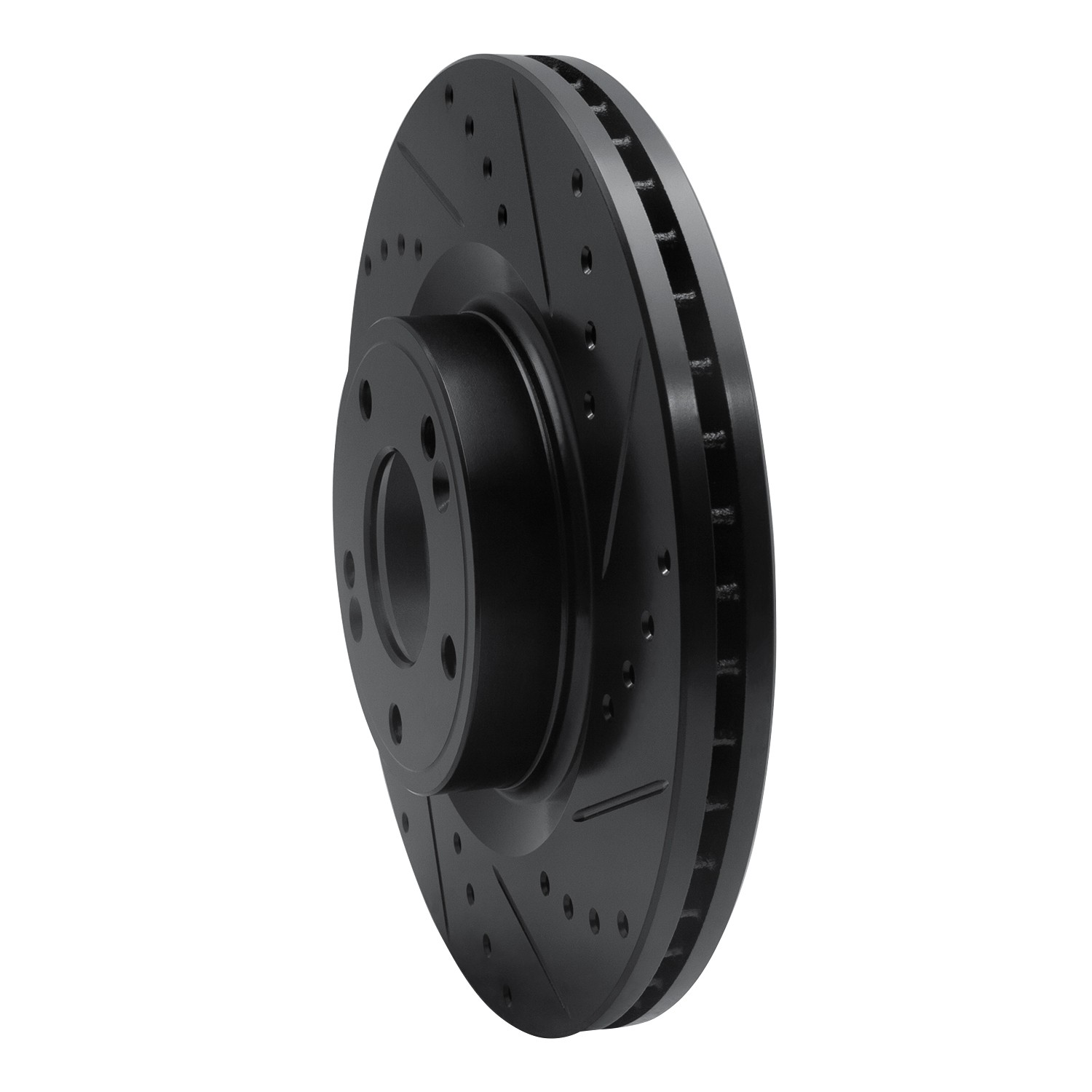 DYN 633-03034R DFC Brake Rotor - Drilled and Slotted - Black