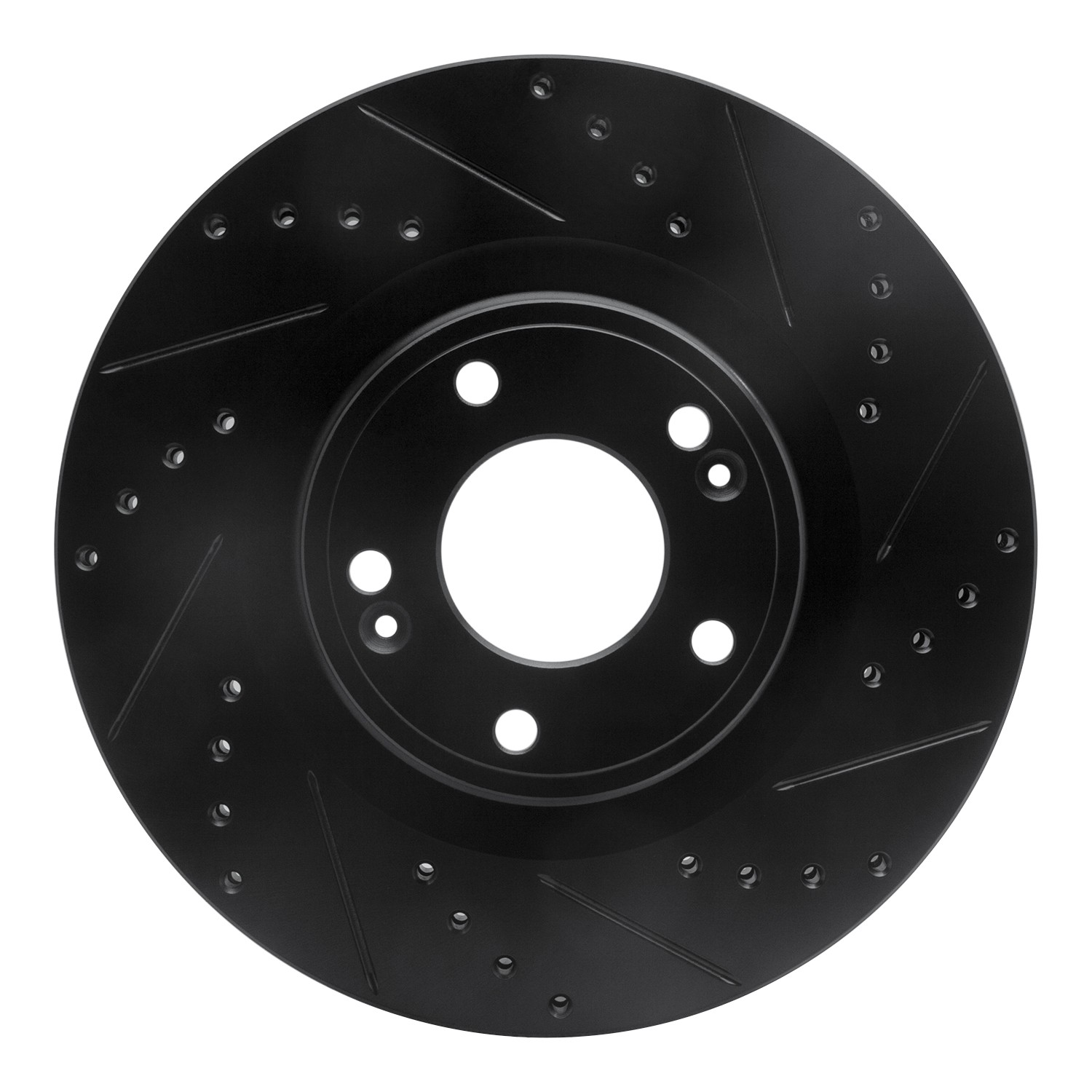 DYN 633-03034R DFC Brake Rotor - Drilled and Slotted - Black - Image 3