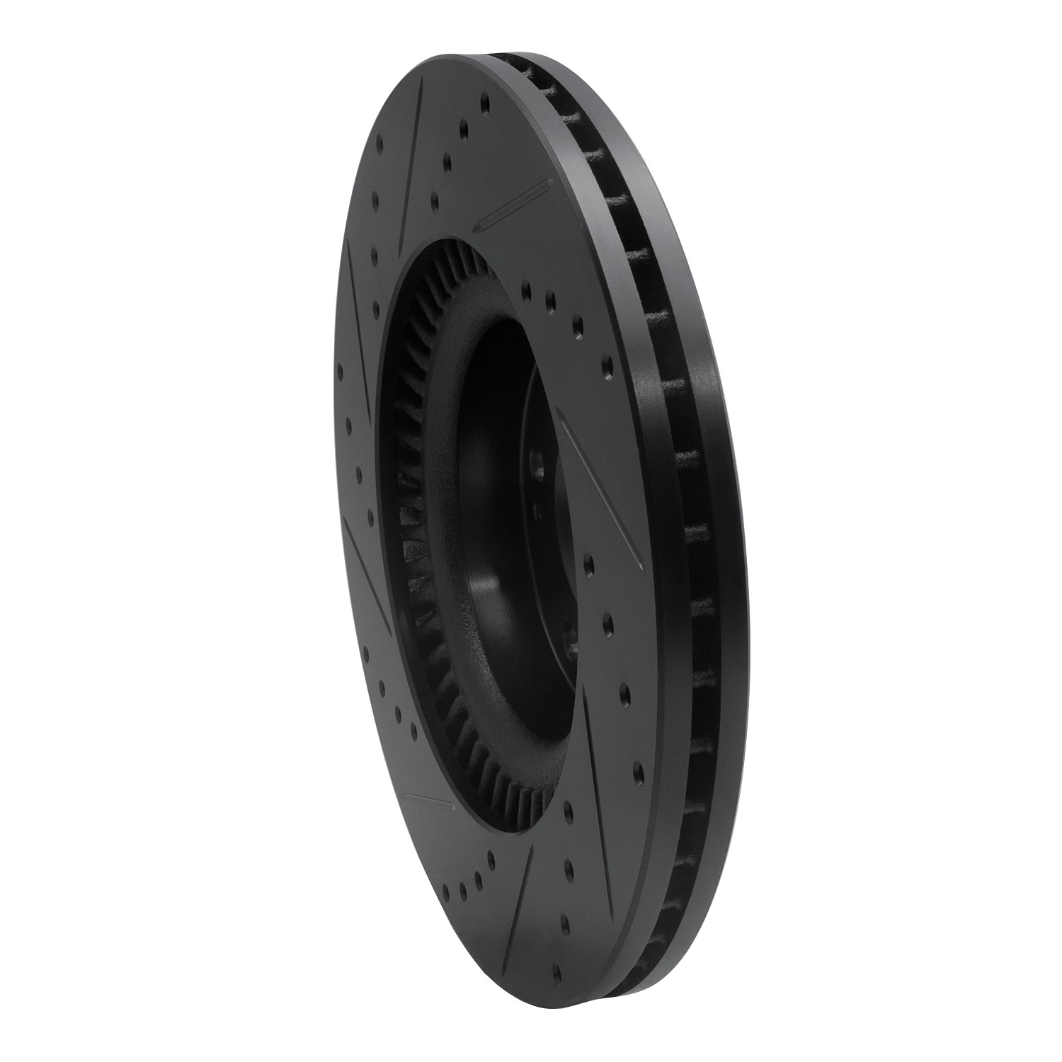 DYN 633-03034R DFC Brake Rotor - Drilled and Slotted - Black - Image 5