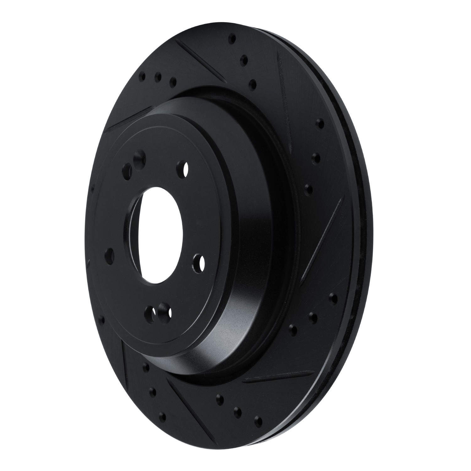 DYN 633-03035R DFC Brake Rotor - Drilled and Slotted - Black