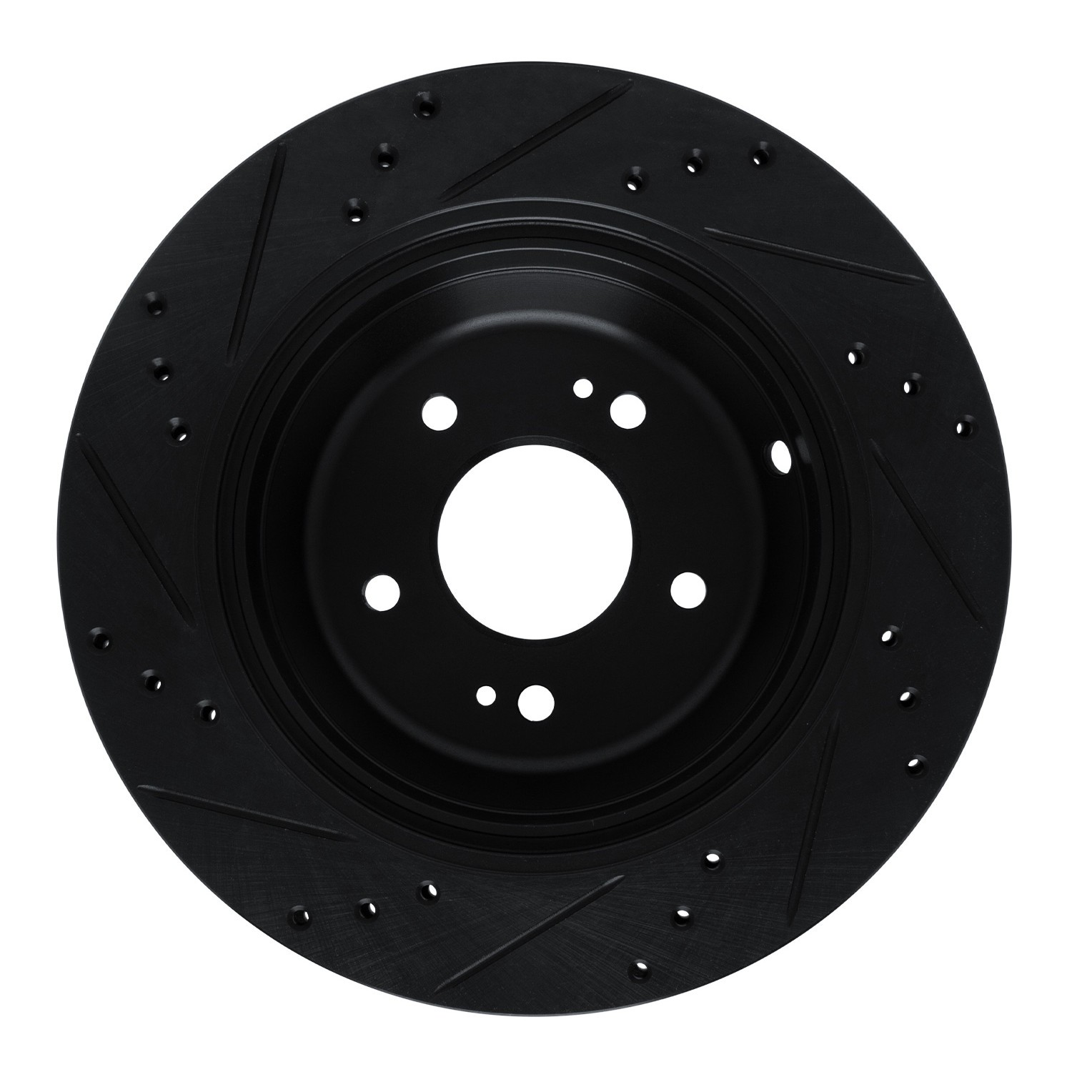 DYN 633-03035R DFC Brake Rotor - Drilled and Slotted - Black - Image 2
