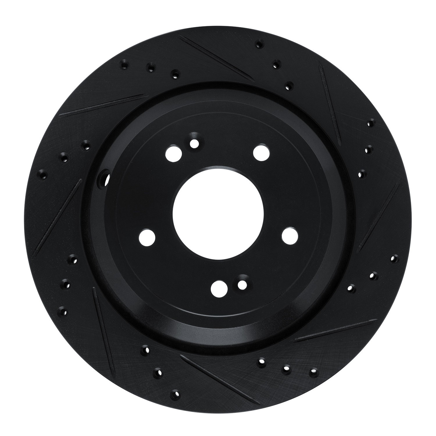 DYN 633-03035R DFC Brake Rotor - Drilled and Slotted - Black - Image 3