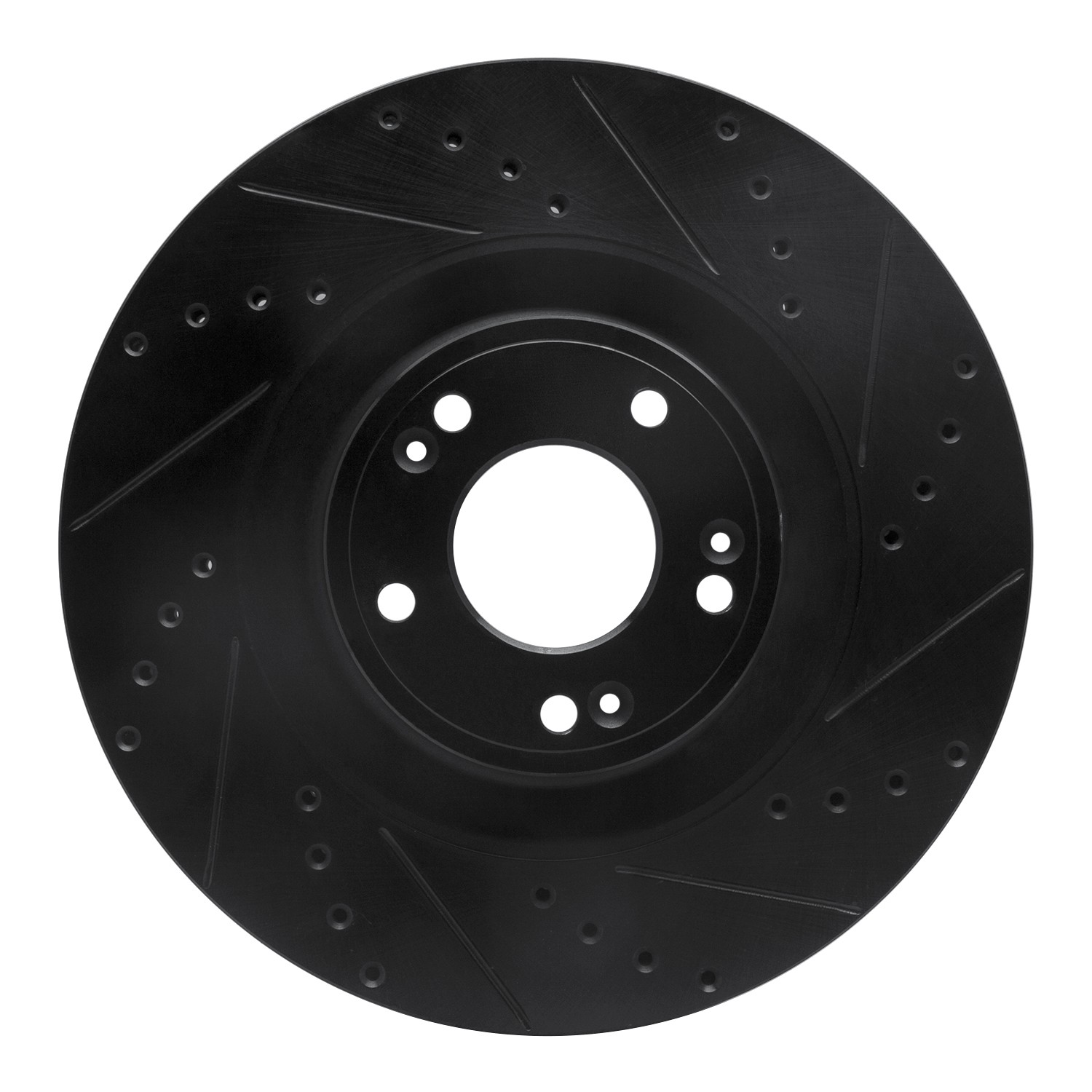 DYN 633-03036R DFC Brake Rotor - Drilled and Slotted - Black - Image 3
