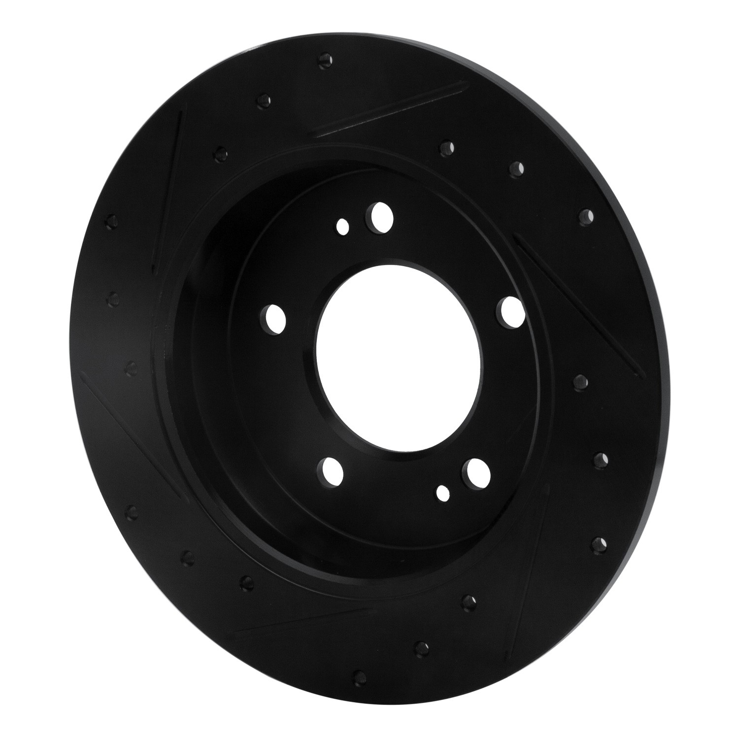 DYN 633-03037R DFC Brake Rotor - Drilled and Slotted - Black - Image 5