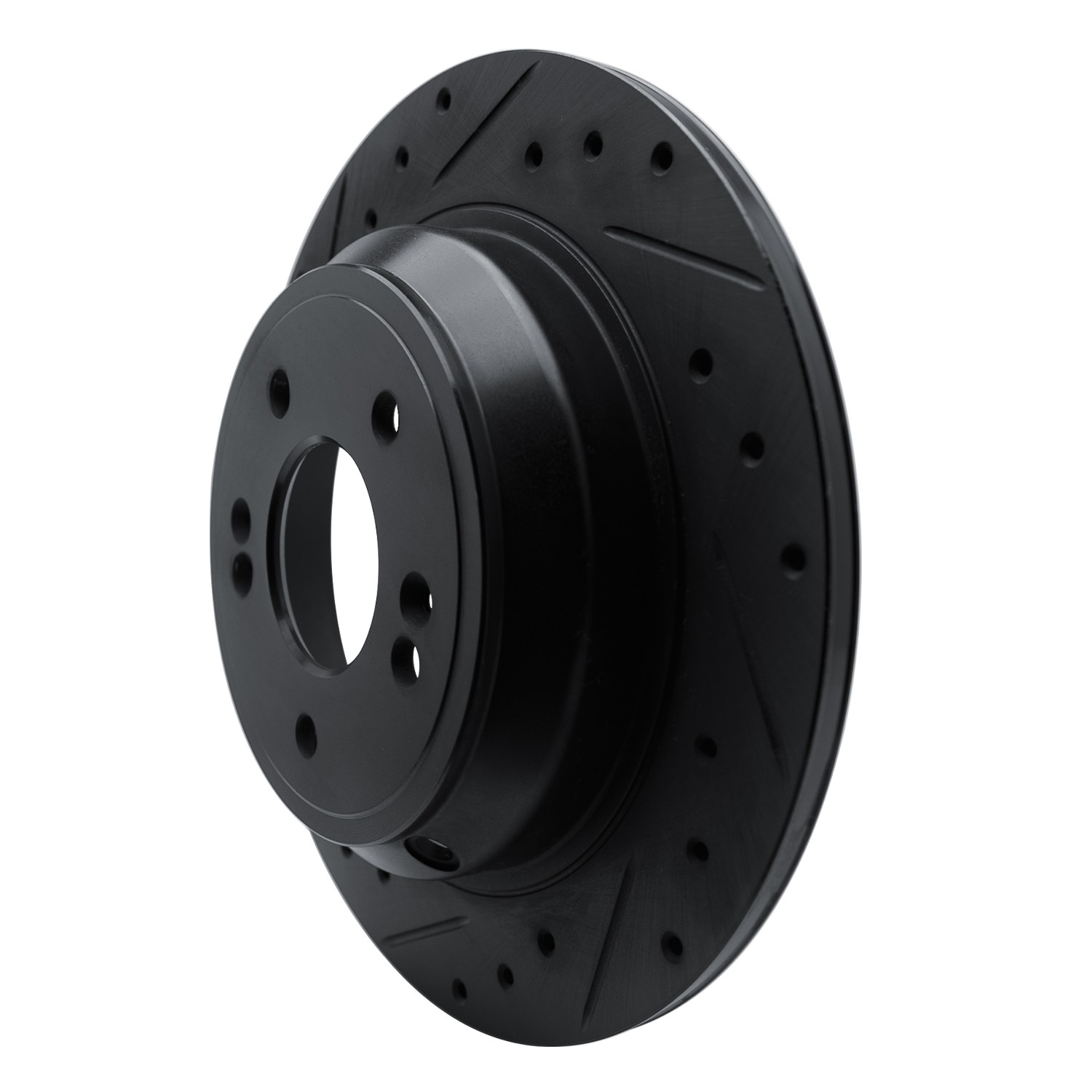 DYN 633-03039L DFC Brake Rotor - Drilled and Slotted - Black