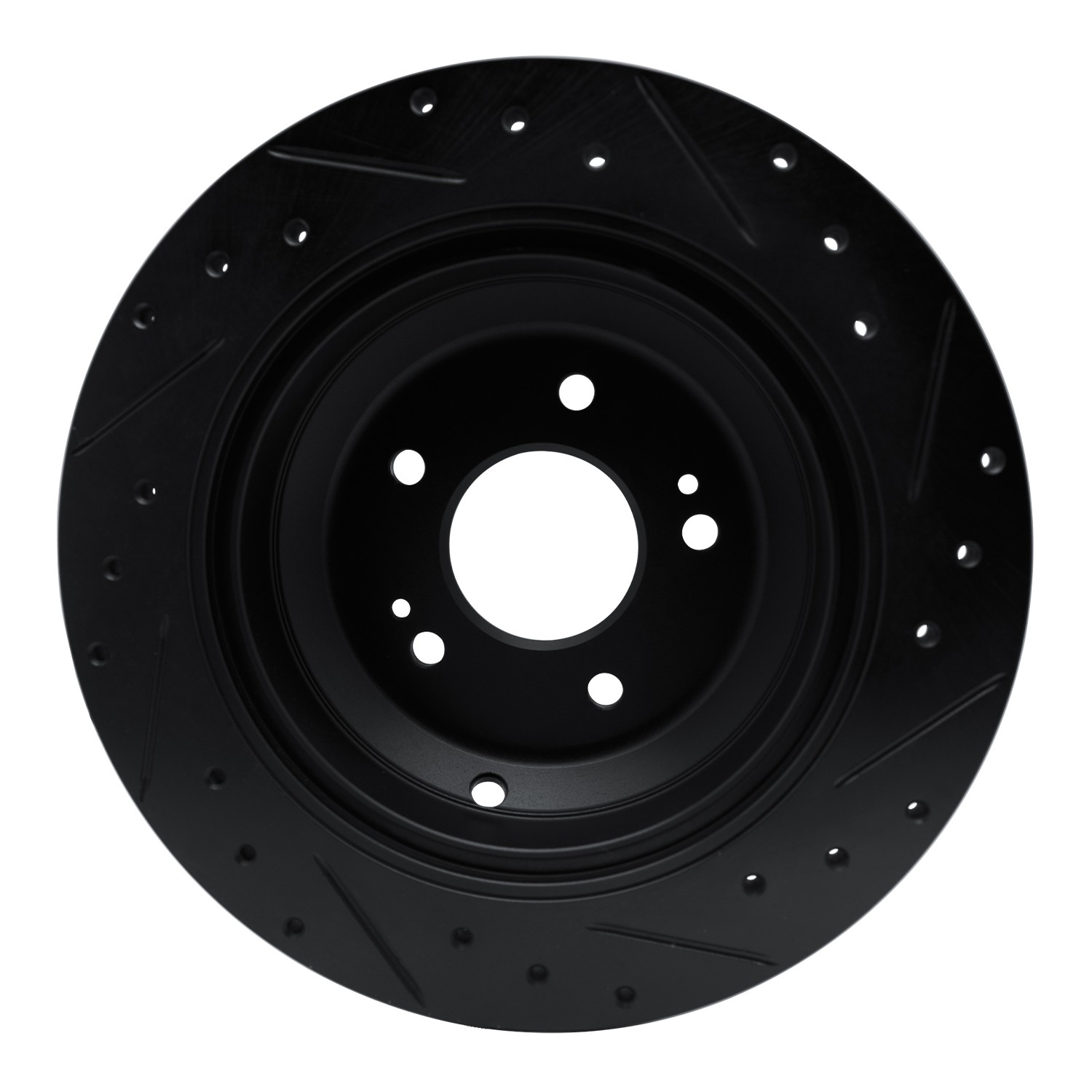 DYN 633-03039L DFC Brake Rotor - Drilled and Slotted - Black - Image 2