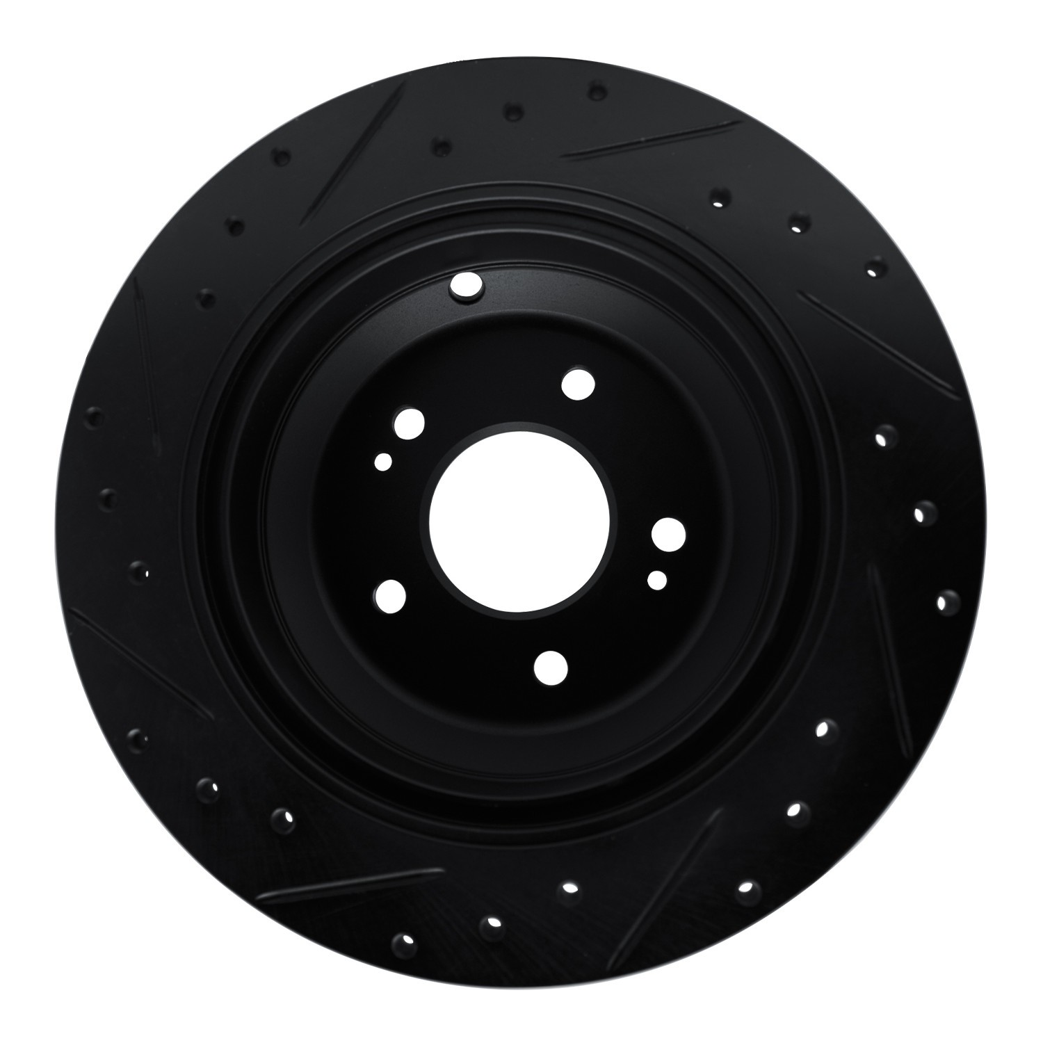 DYN 633-03039R DFC Brake Rotor - Drilled and Slotted - Black - Image 2