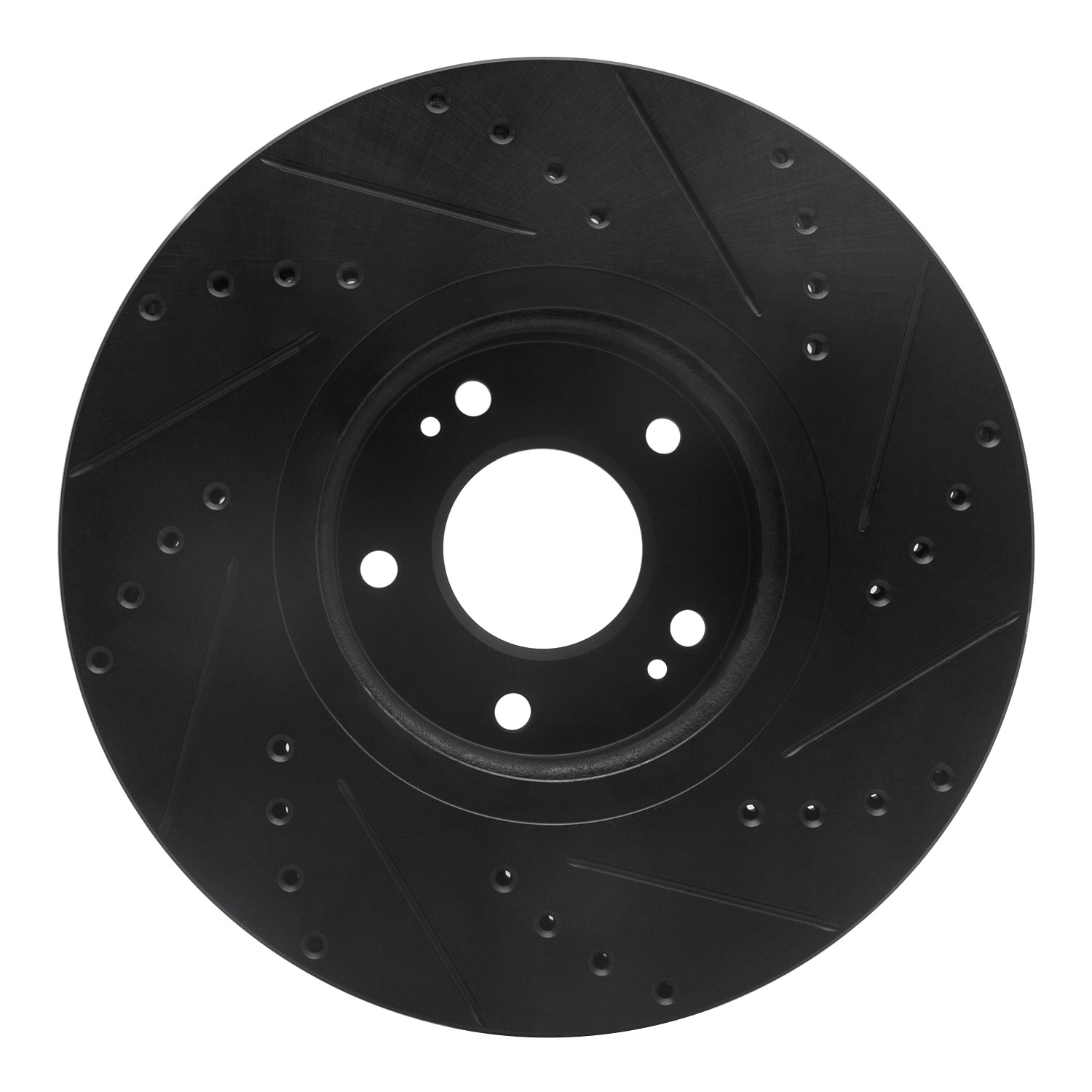 DYN 633-03047L DFC Brake Rotor - Drilled and Slotted - Black - Image 2