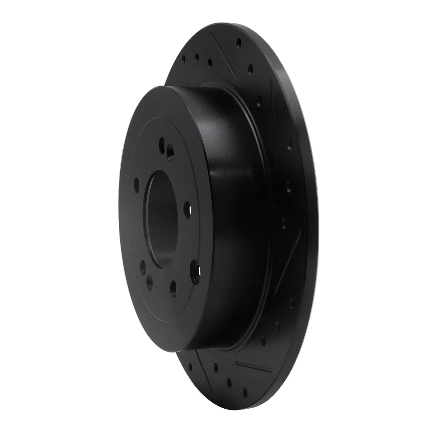 DYN 633-03052R DFC Brake Rotor - Drilled and Slotted - Black