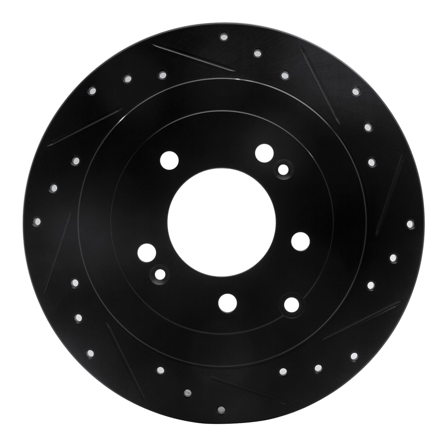 DYN 633-03052R DFC Brake Rotor - Drilled and Slotted - Black - Image 3