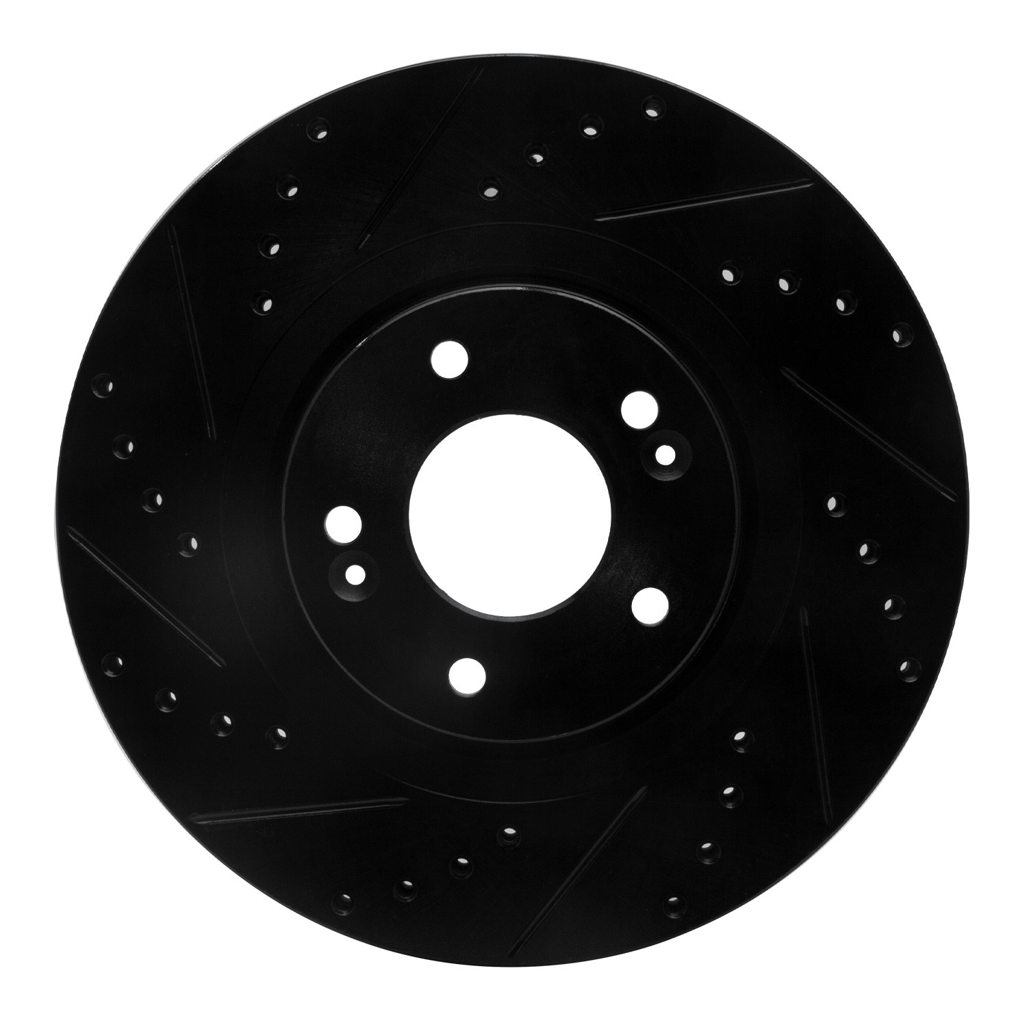 DYN 633-03053L DFC Brake Rotor - Drilled and Slotted - Black - Image 3