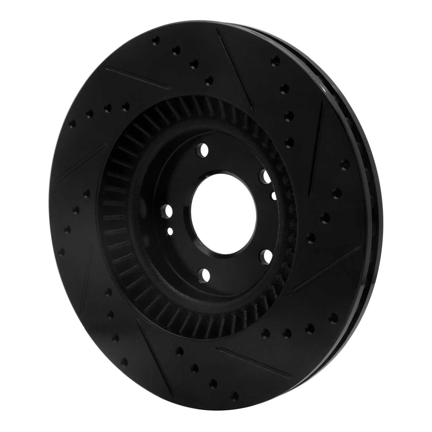 DYN 633-03053L DFC Brake Rotor - Drilled and Slotted - Black - Image 5