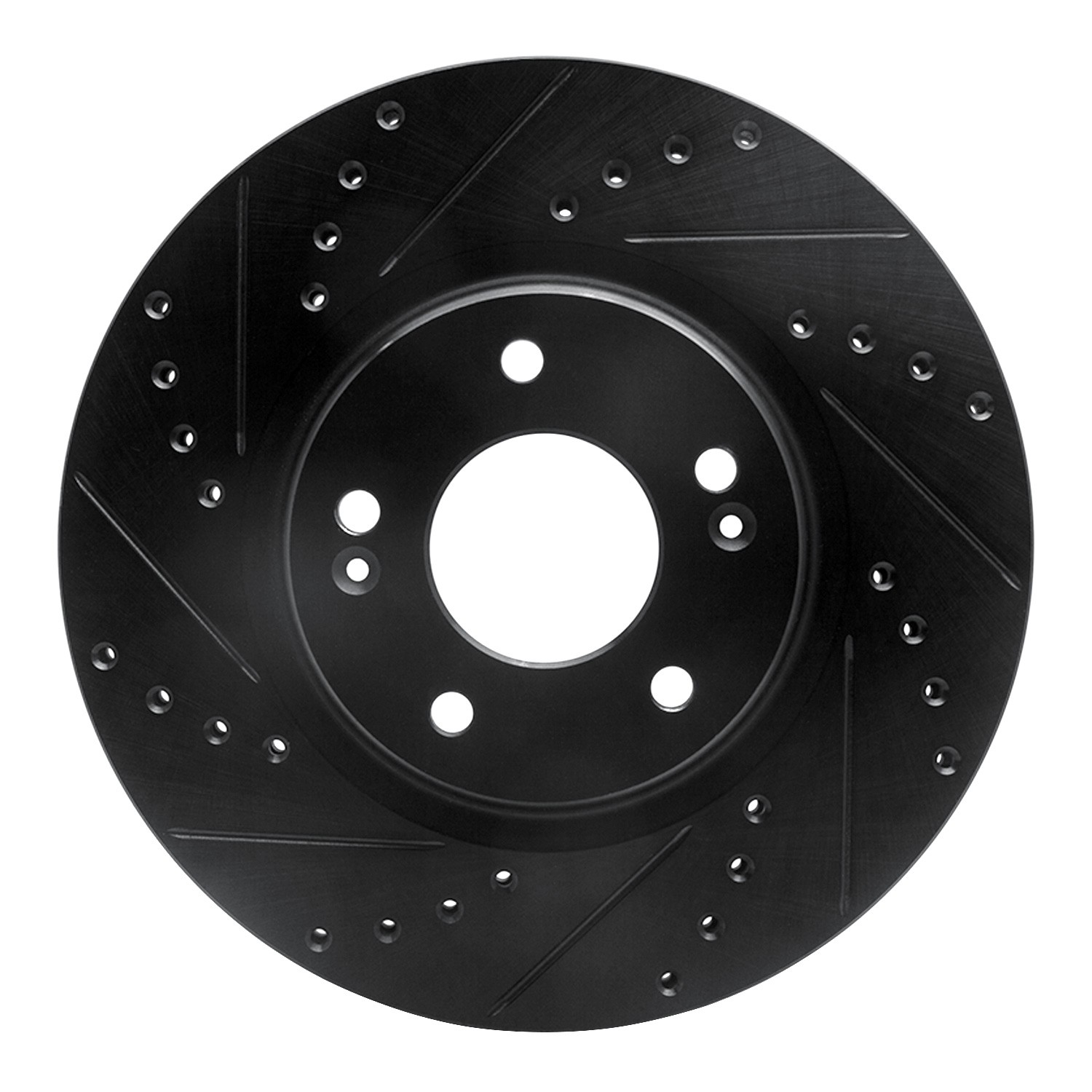 DYN 633-03066L DFC Brake Rotor - Drilled and Slotted - Black - Image 3