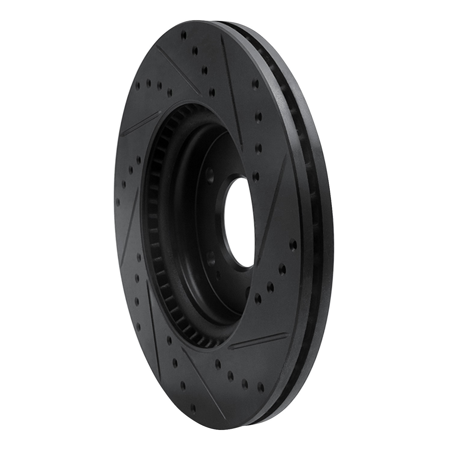 DYN 633-03066L DFC Brake Rotor - Drilled and Slotted - Black - Image 5