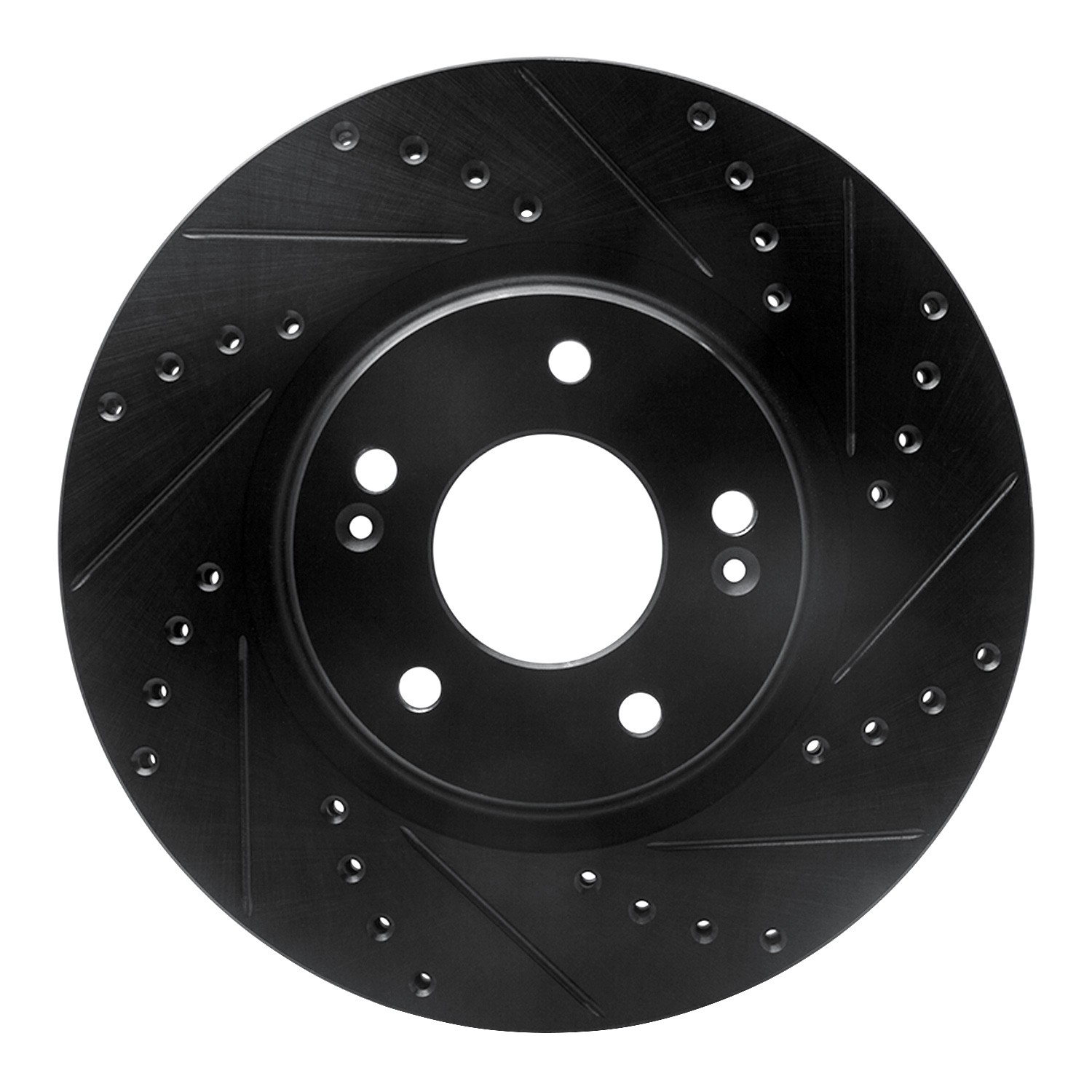 DYN 633-03066R DFC Brake Rotor - Drilled and Slotted - Black - Image 3