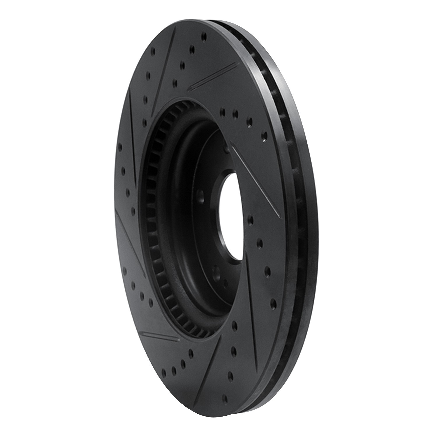 DYN 633-03066R DFC Brake Rotor - Drilled and Slotted - Black - Image 5
