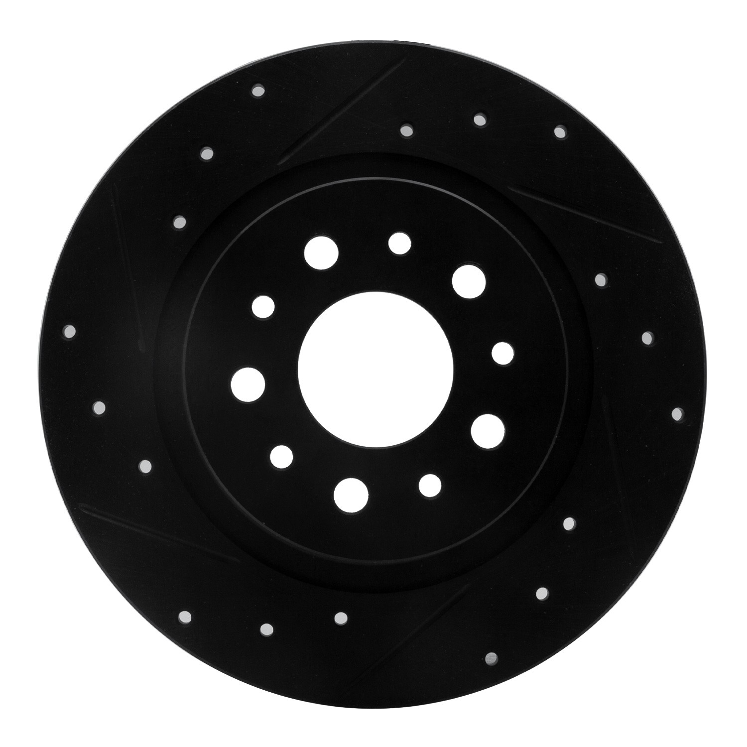 DYN 633-07003L DFC Brake Rotor - Drilled and Slotted - Black - Image 3