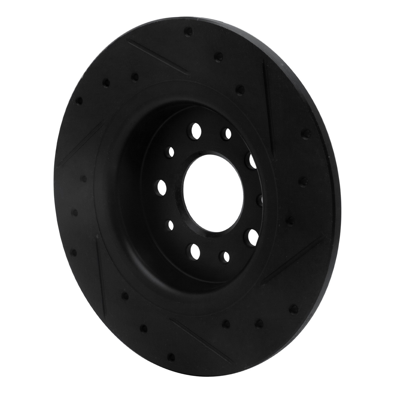 DYN 633-07003L DFC Brake Rotor - Drilled and Slotted - Black - Image 5