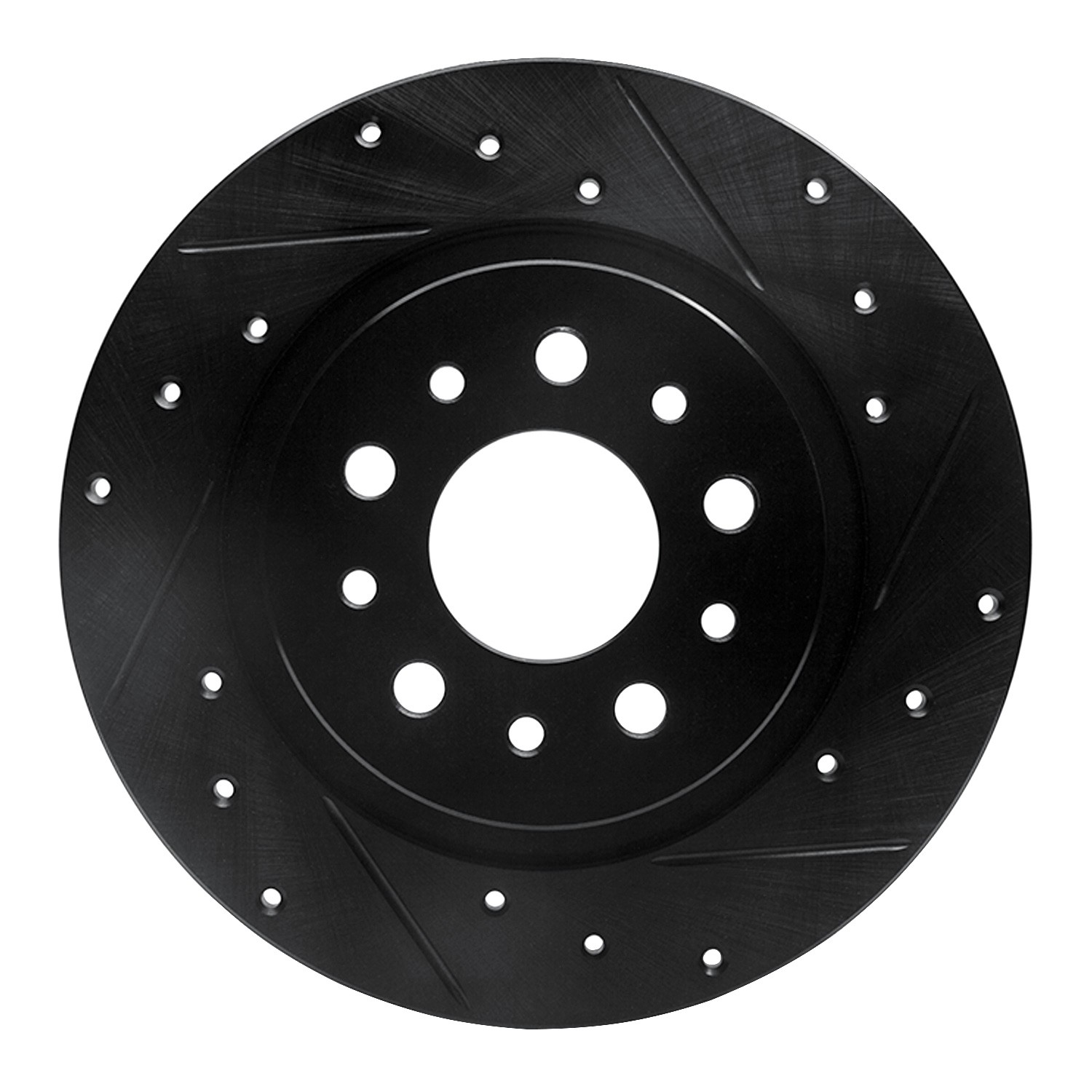 DYN 633-07003R DFC Brake Rotor - Drilled and Slotted - Black - Image 3