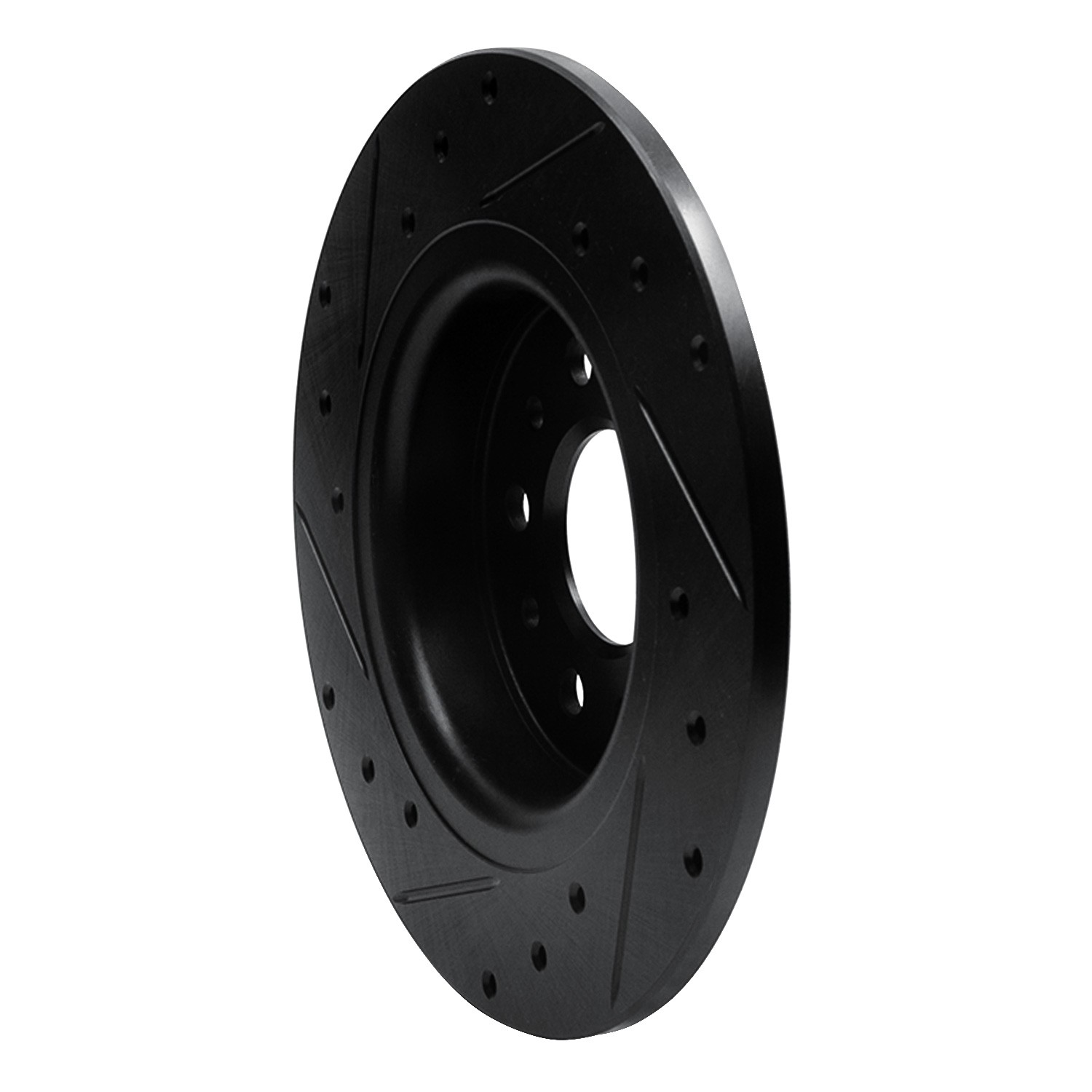 DYN 633-07003R DFC Brake Rotor - Drilled and Slotted - Black - Image 5