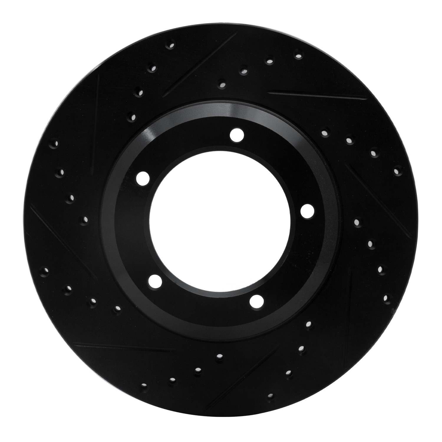 DYN 633-11001L DFC Brake Rotor - Drilled and Slotted - Black - Image 3