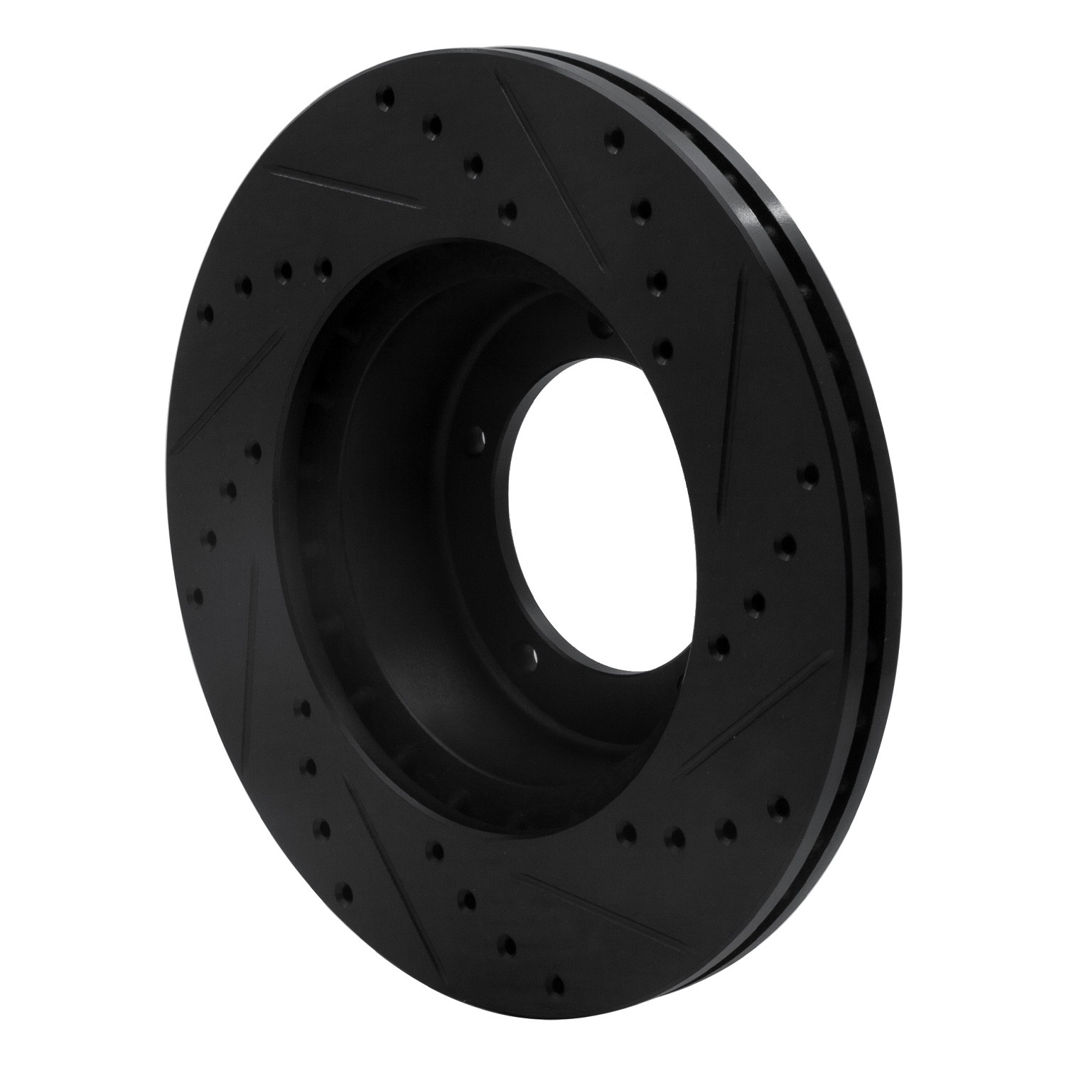 DYN 633-11001L DFC Brake Rotor - Drilled and Slotted - Black - Image 5