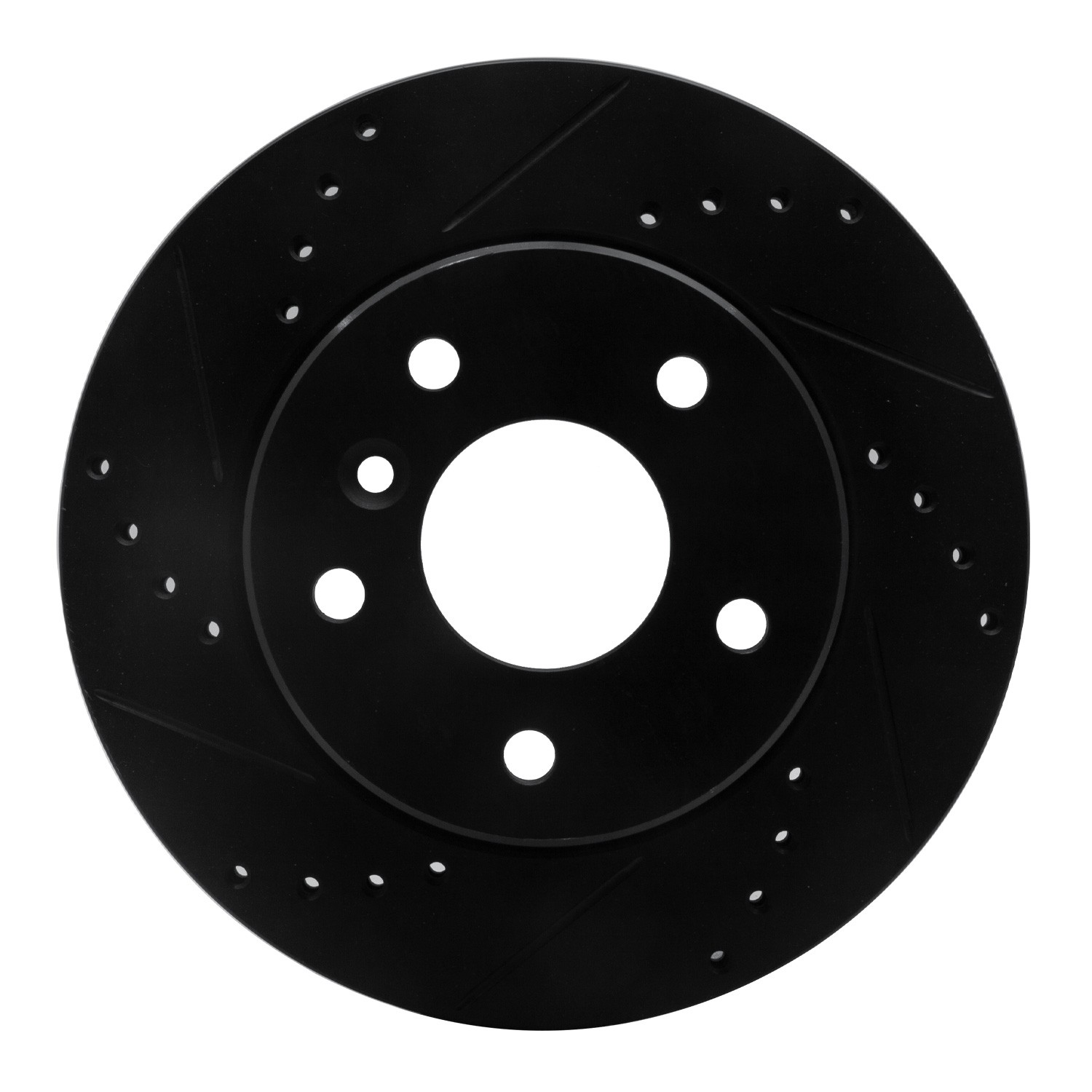 DYN 633-11005L DFC Brake Rotor - Drilled and Slotted - Black - Image 3