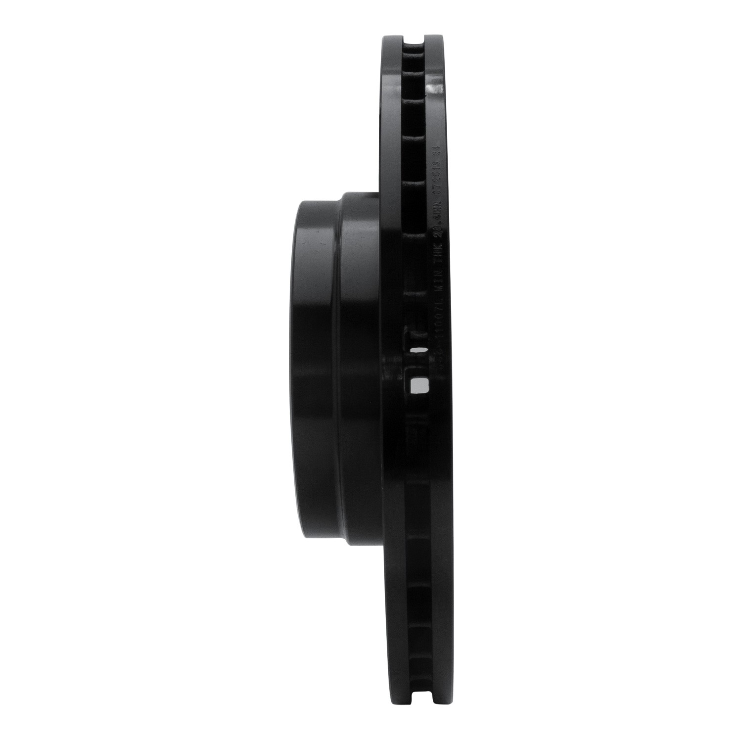 DYN 633-11007L DFC Brake Rotor - Drilled and Slotted - Black - Image 4