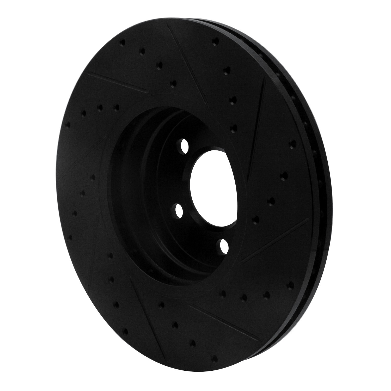 DYN 633-11007L DFC Brake Rotor - Drilled and Slotted - Black - Image 5