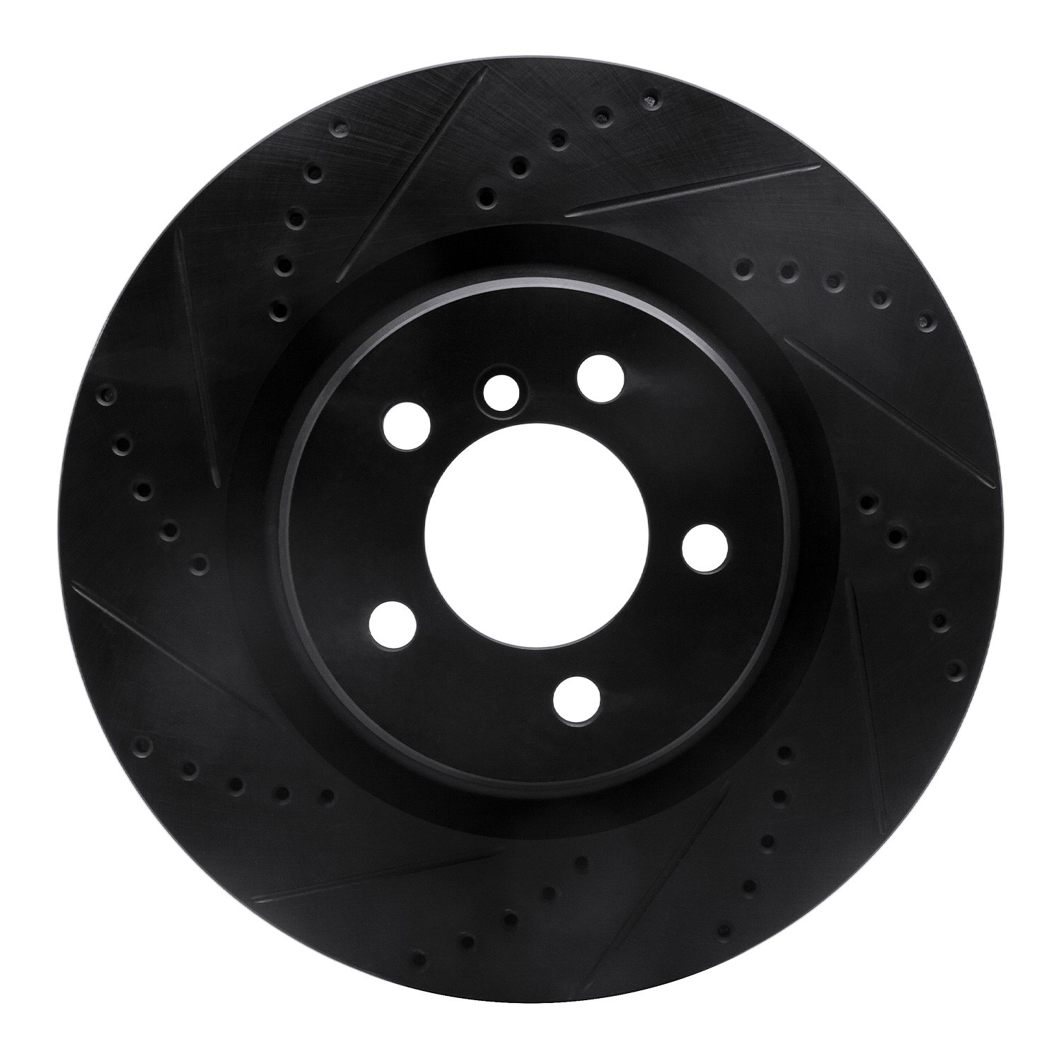 DYN 633-11014L DFC Brake Rotor - Drilled and Slotted - Black - Image 3