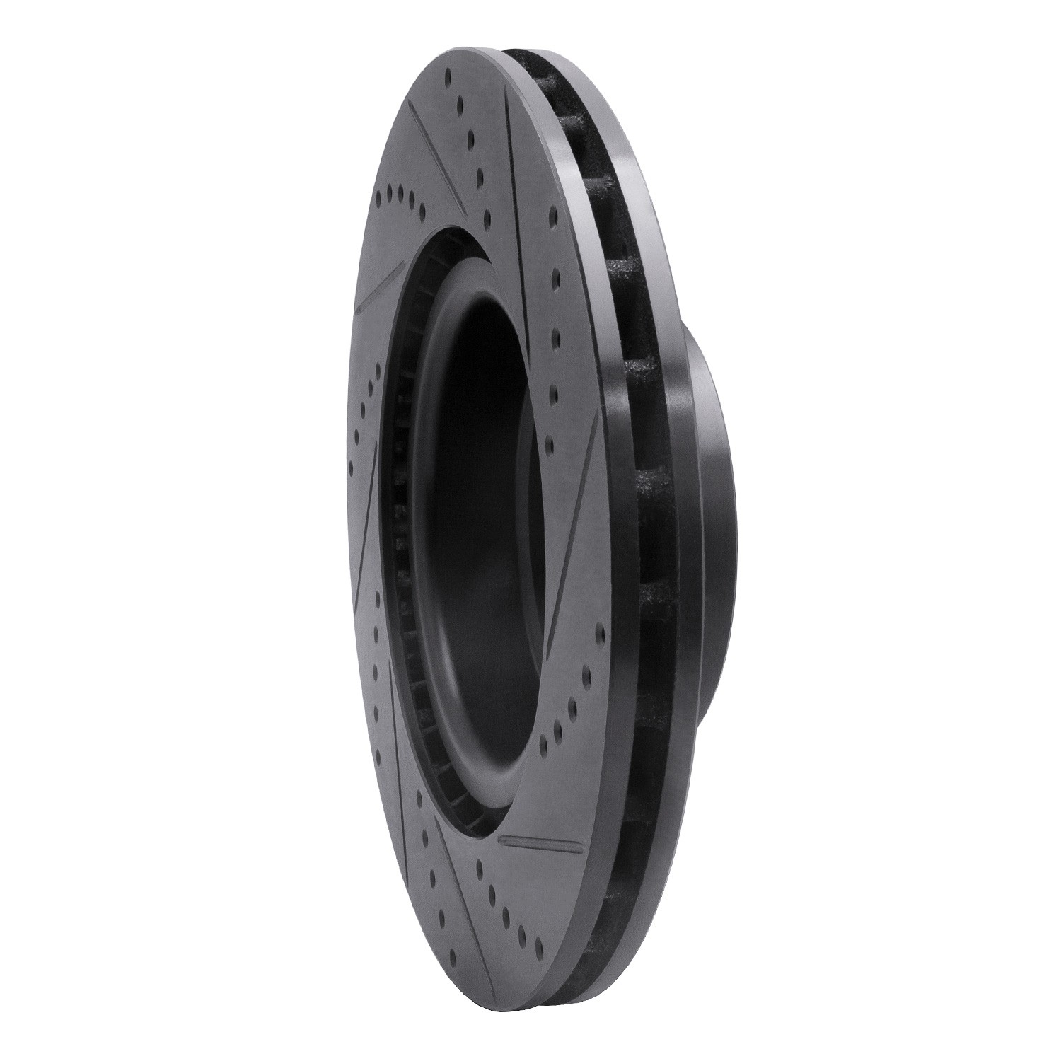 DYN 633-11014L DFC Brake Rotor - Drilled and Slotted - Black - Image 5