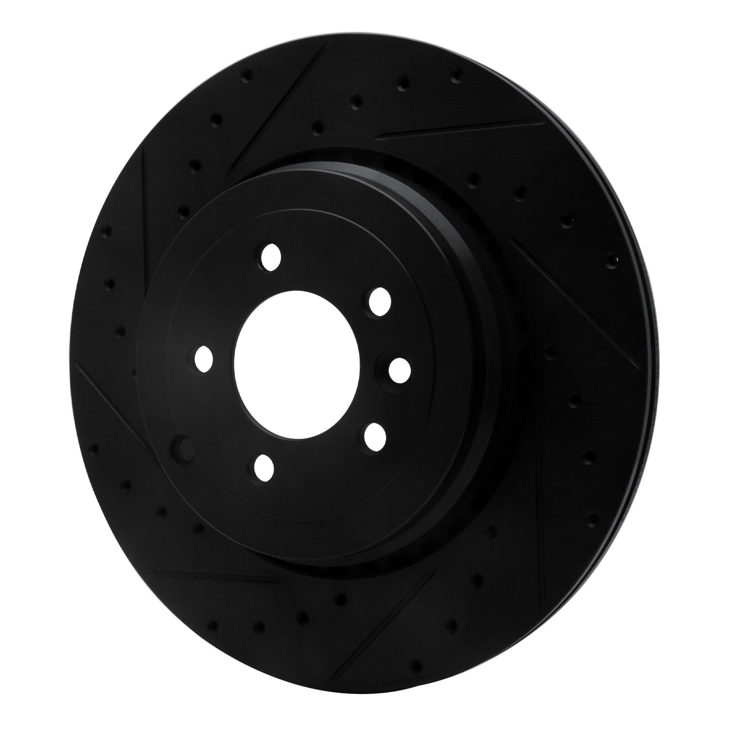 DYN 633-11020L DFC Brake Rotor - Drilled and Slotted - Black