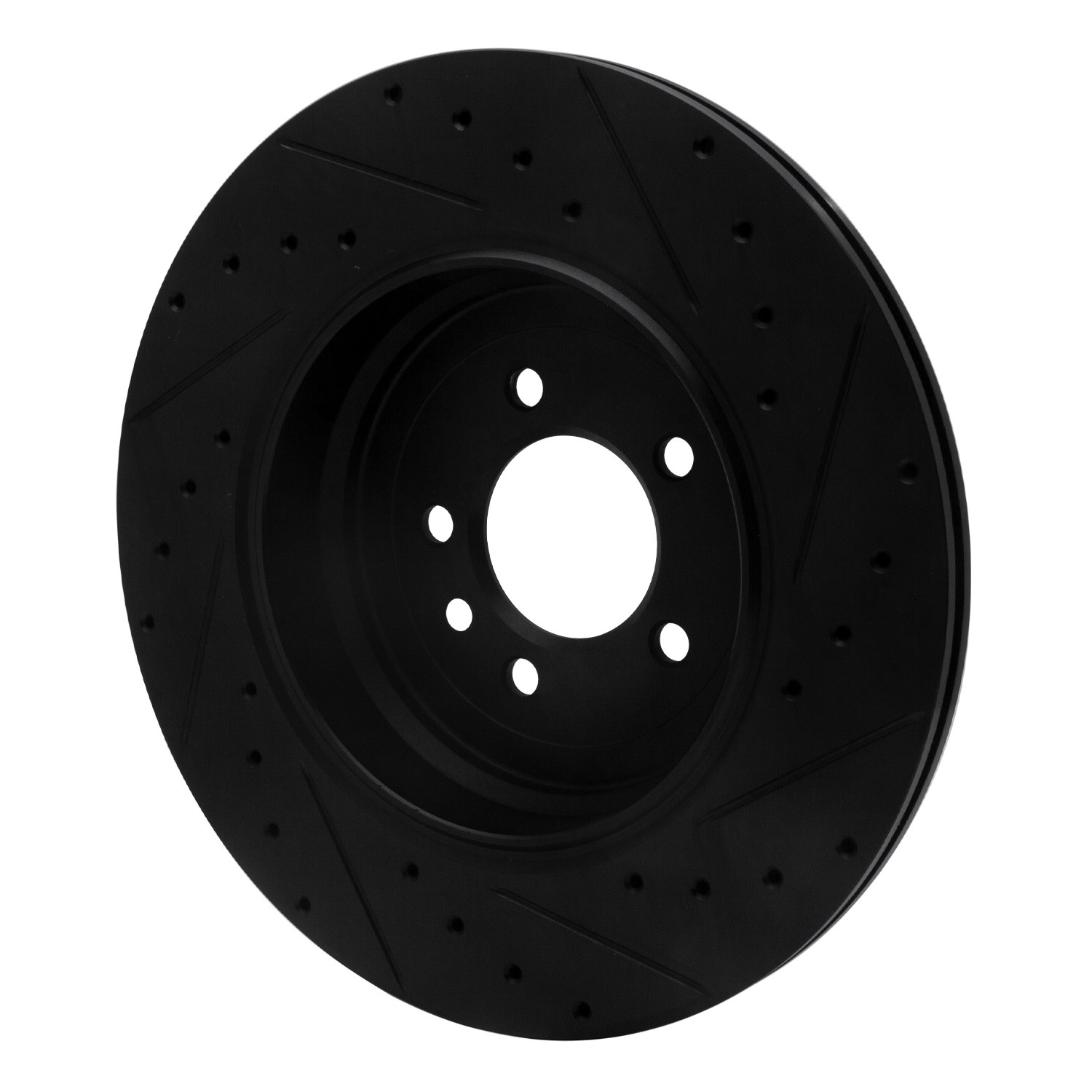 DYN 633-11020L DFC Brake Rotor - Drilled and Slotted - Black - Image 5