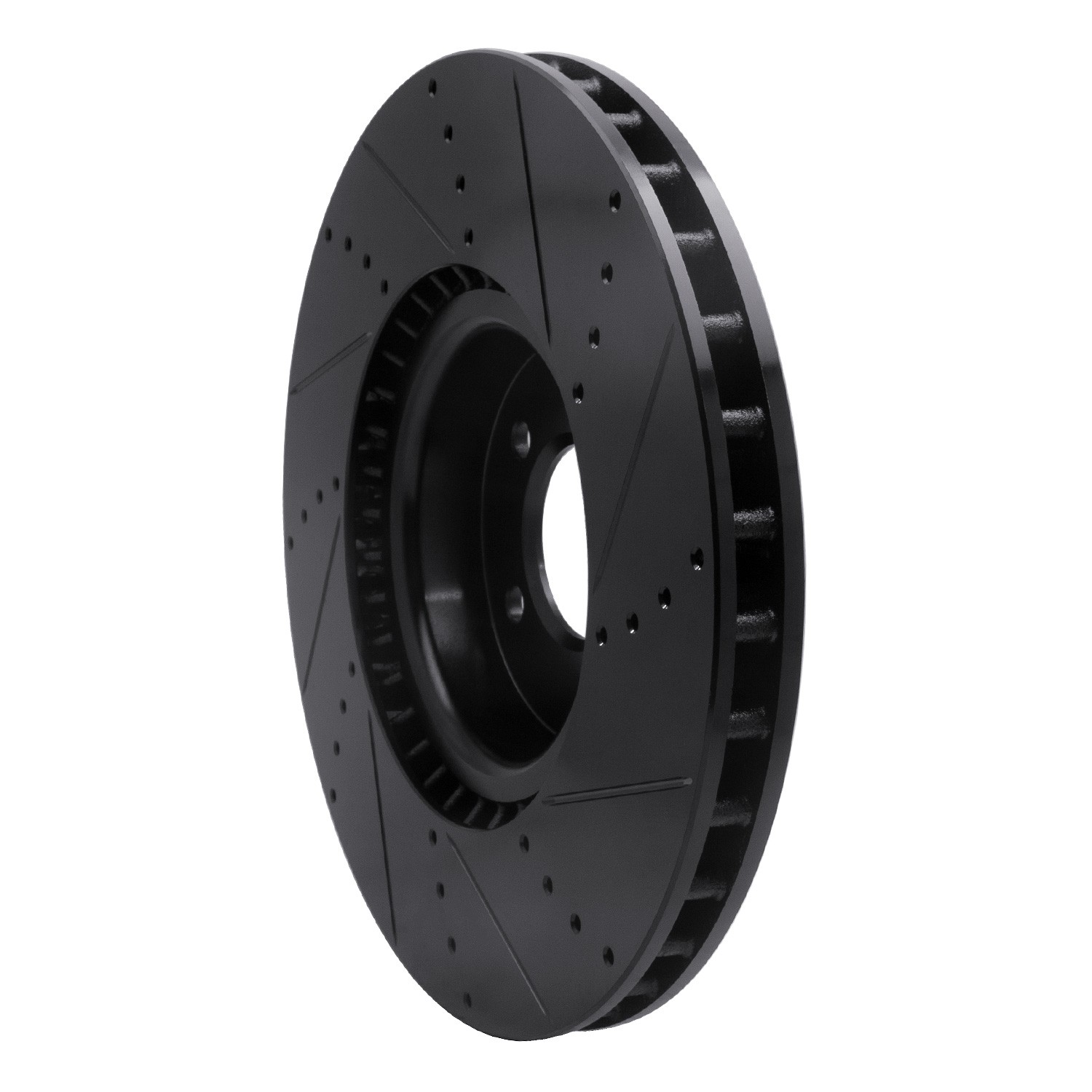 DYN 633-11021L DFC Brake Rotor - Drilled and Slotted - Black - Image 5