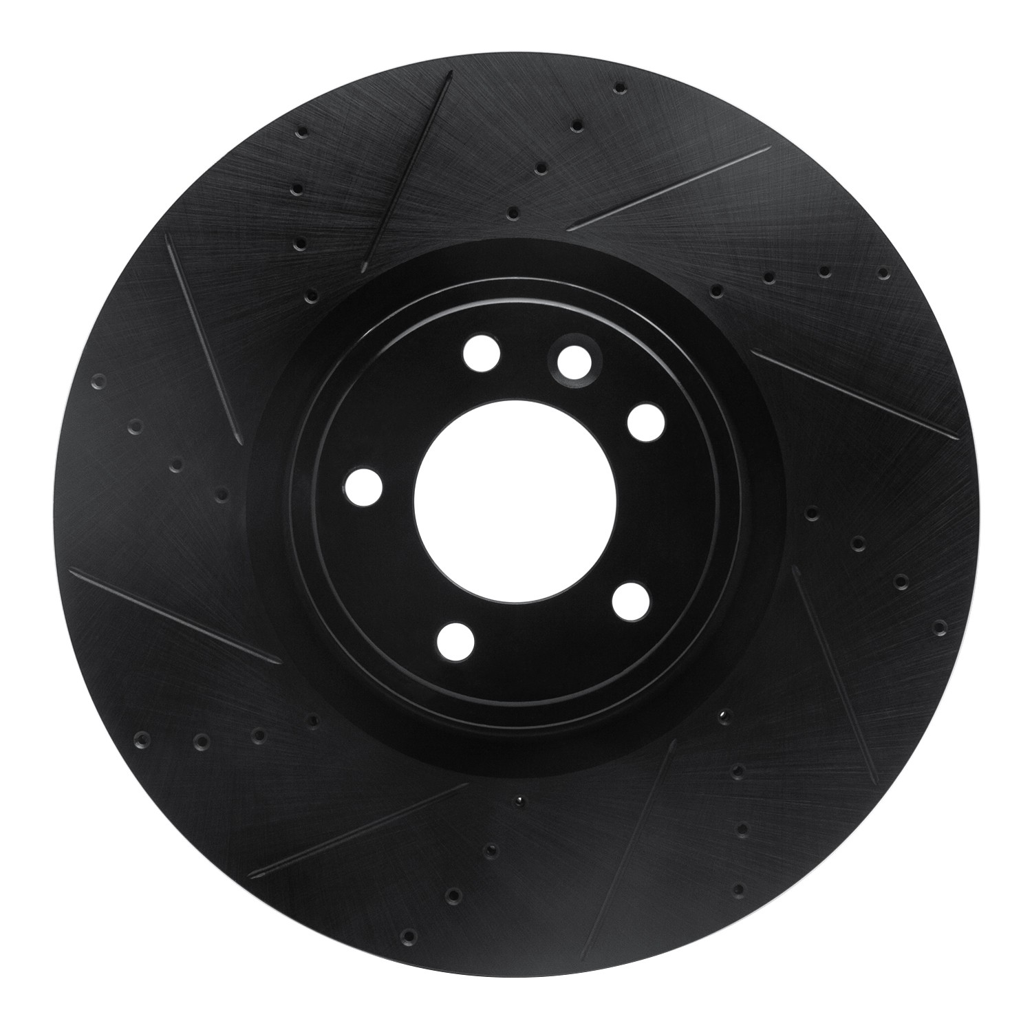 DYN 633-11029L DFC Brake Rotor - Drilled and Slotted - Black - Image 3