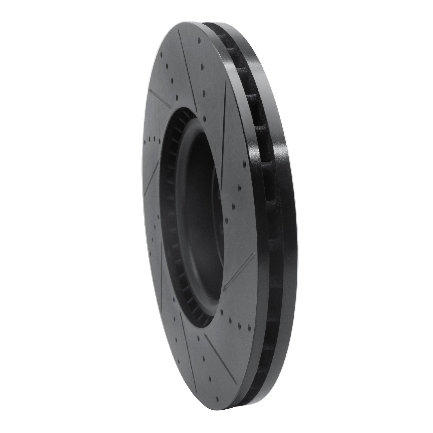 DYN 633-11029L DFC Brake Rotor - Drilled and Slotted - Black - Image 5