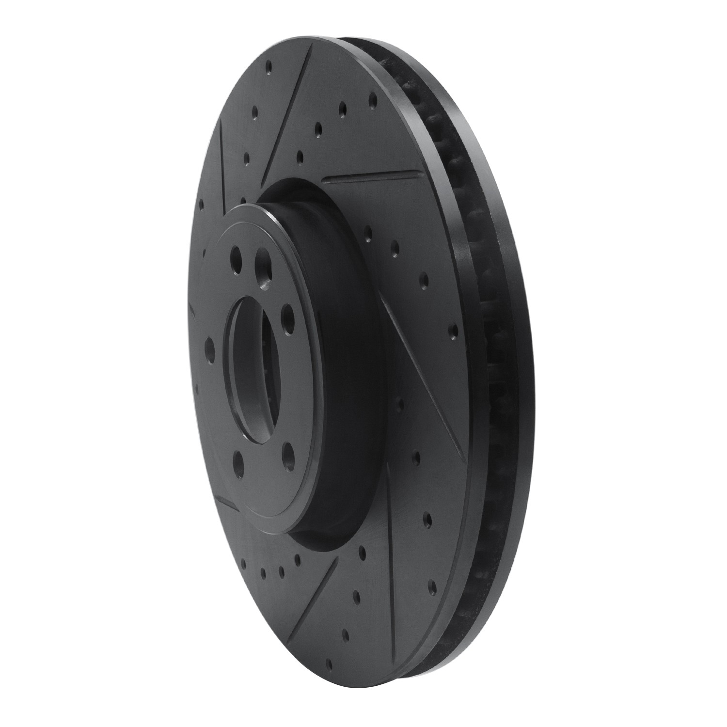 DYN 633-11030L DFC Brake Rotor - Drilled and Slotted - Black