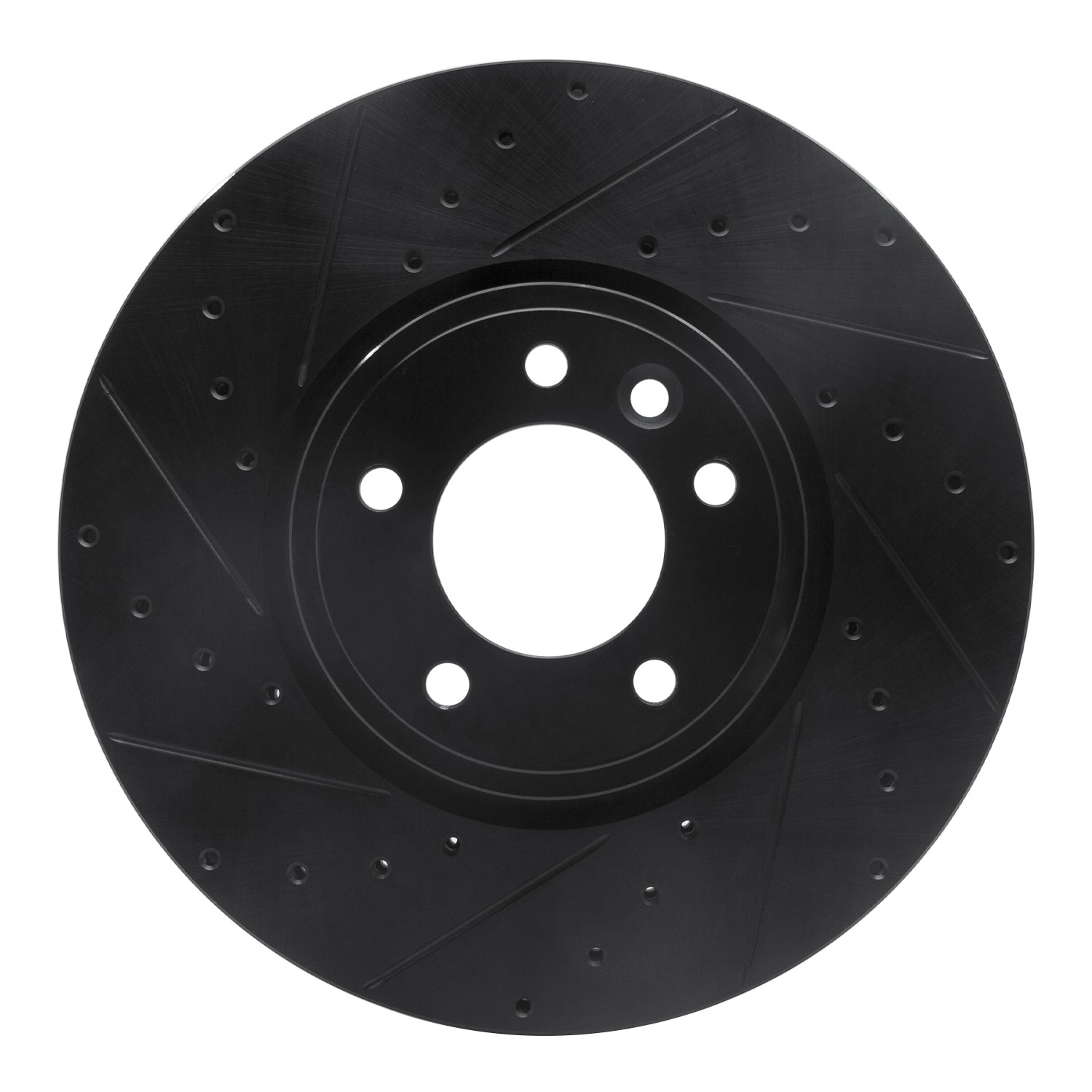 DYN 633-11030L DFC Brake Rotor - Drilled and Slotted - Black - Image 3