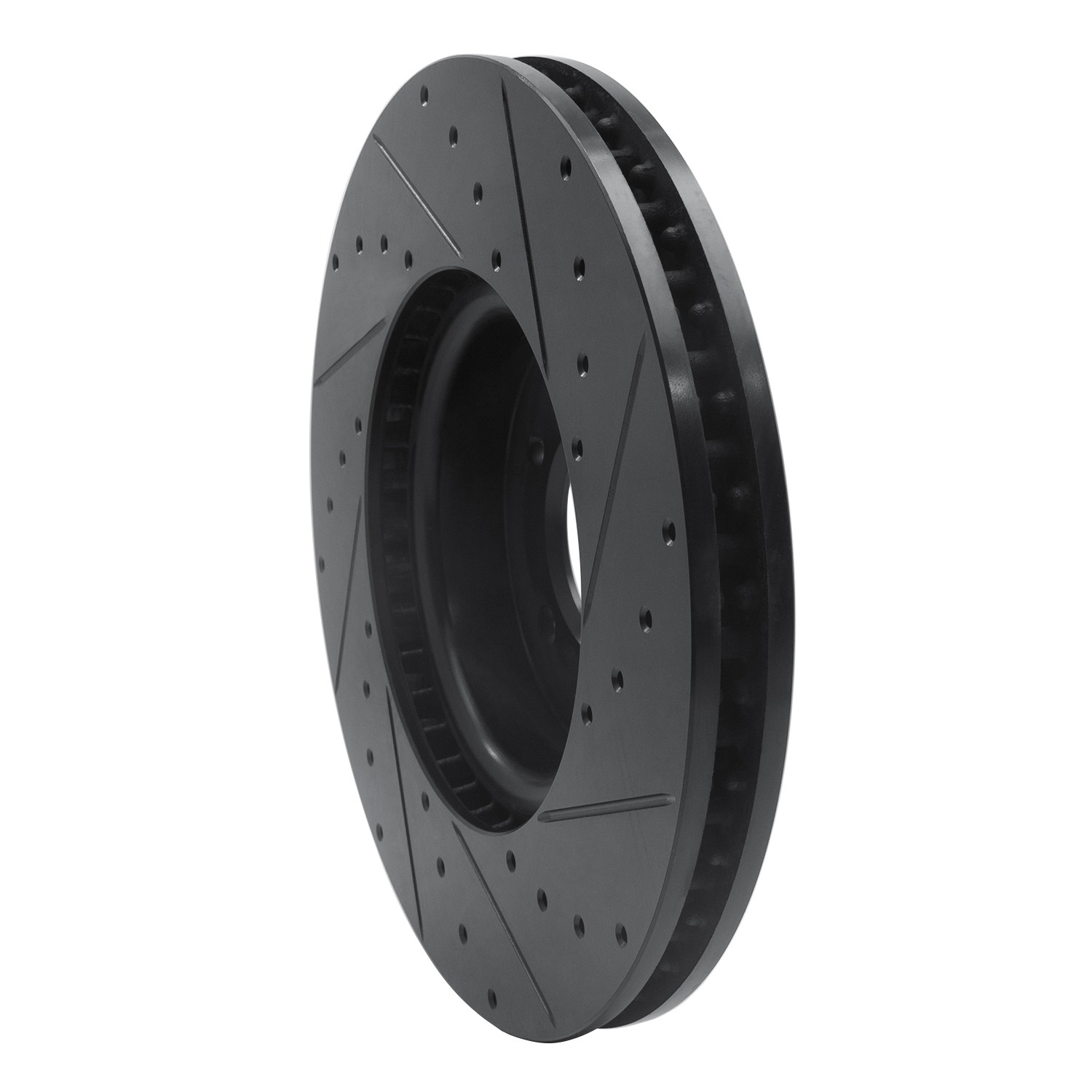 DYN 633-11030L DFC Brake Rotor - Drilled and Slotted - Black - Image 5