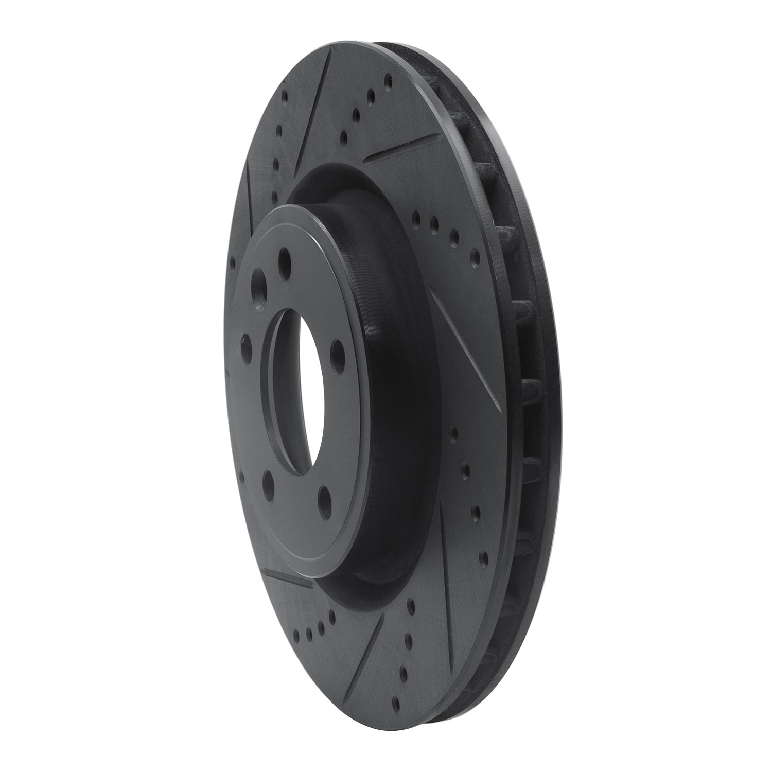 DYN 633-11031L DFC Brake Rotor - Drilled and Slotted - Black