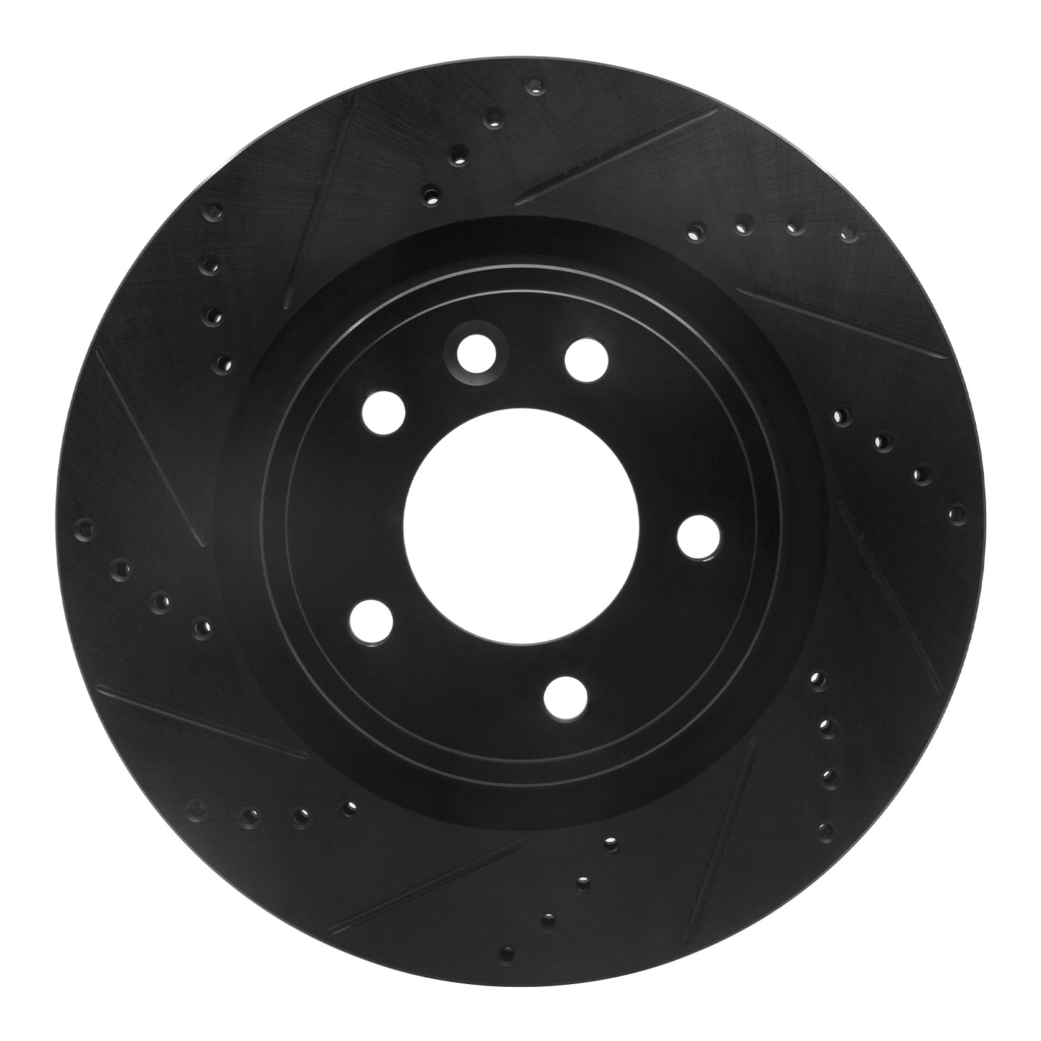 DYN 633-11031L DFC Brake Rotor - Drilled and Slotted - Black - Image 3