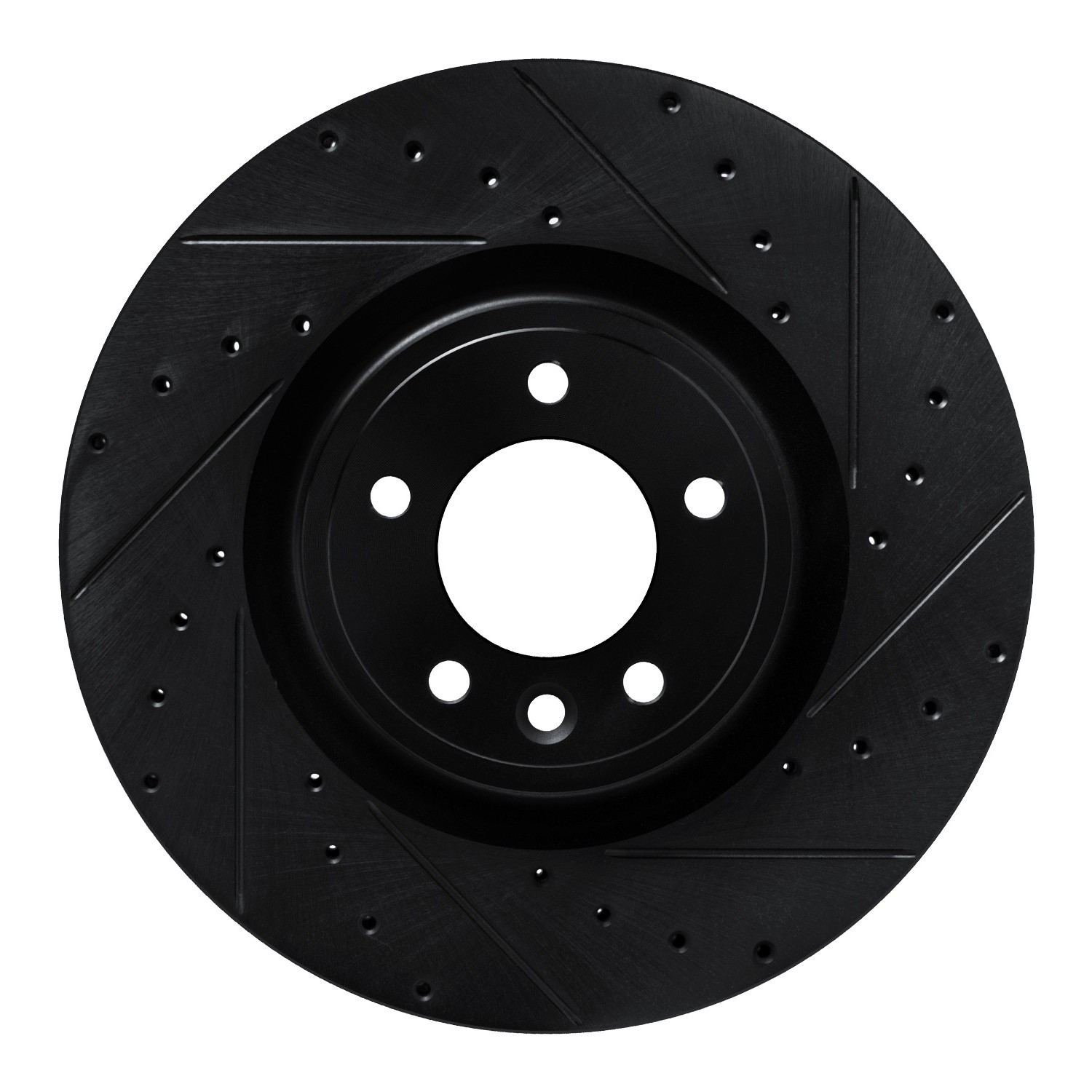 DYN 633-11032R DFC Brake Rotor - Drilled and Slotted - Black - Image 3