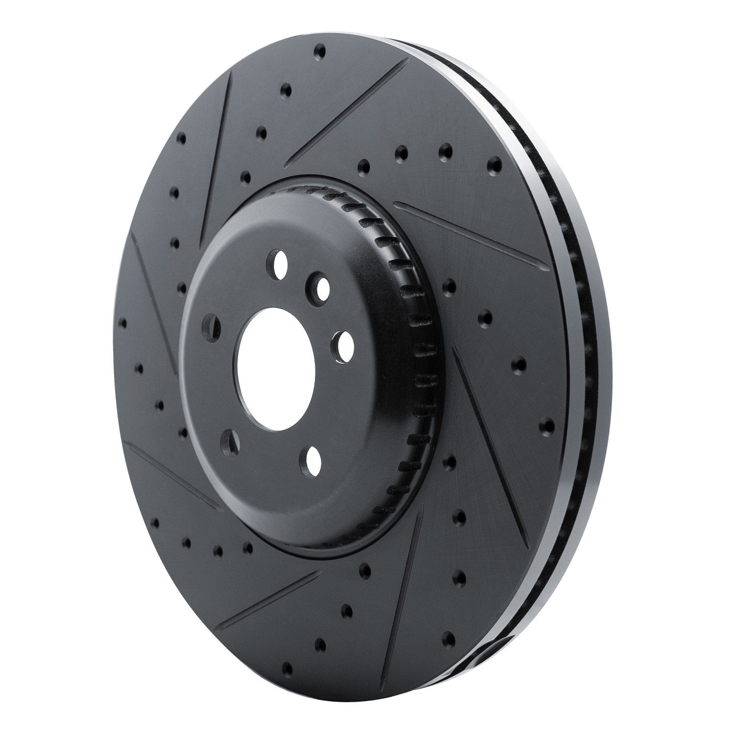 DYN 633-11033L DFC Brake Rotor - Drilled and Slotted - Black