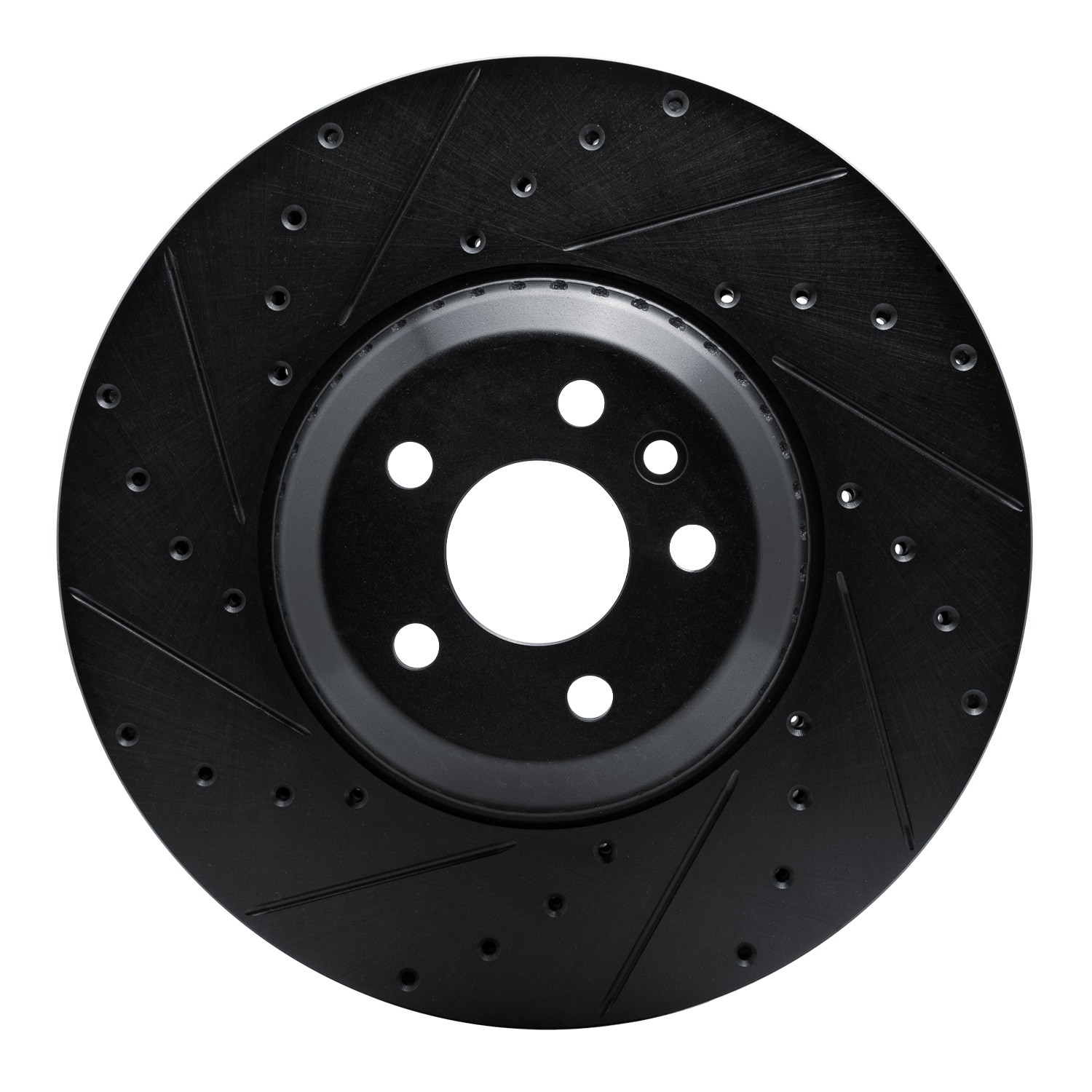 DYN 633-11033L DFC Brake Rotor - Drilled and Slotted - Black - Image 3