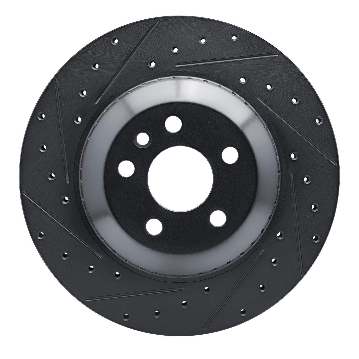 DYN 633-11035L DFC Brake Rotor - Drilled and Slotted - Black