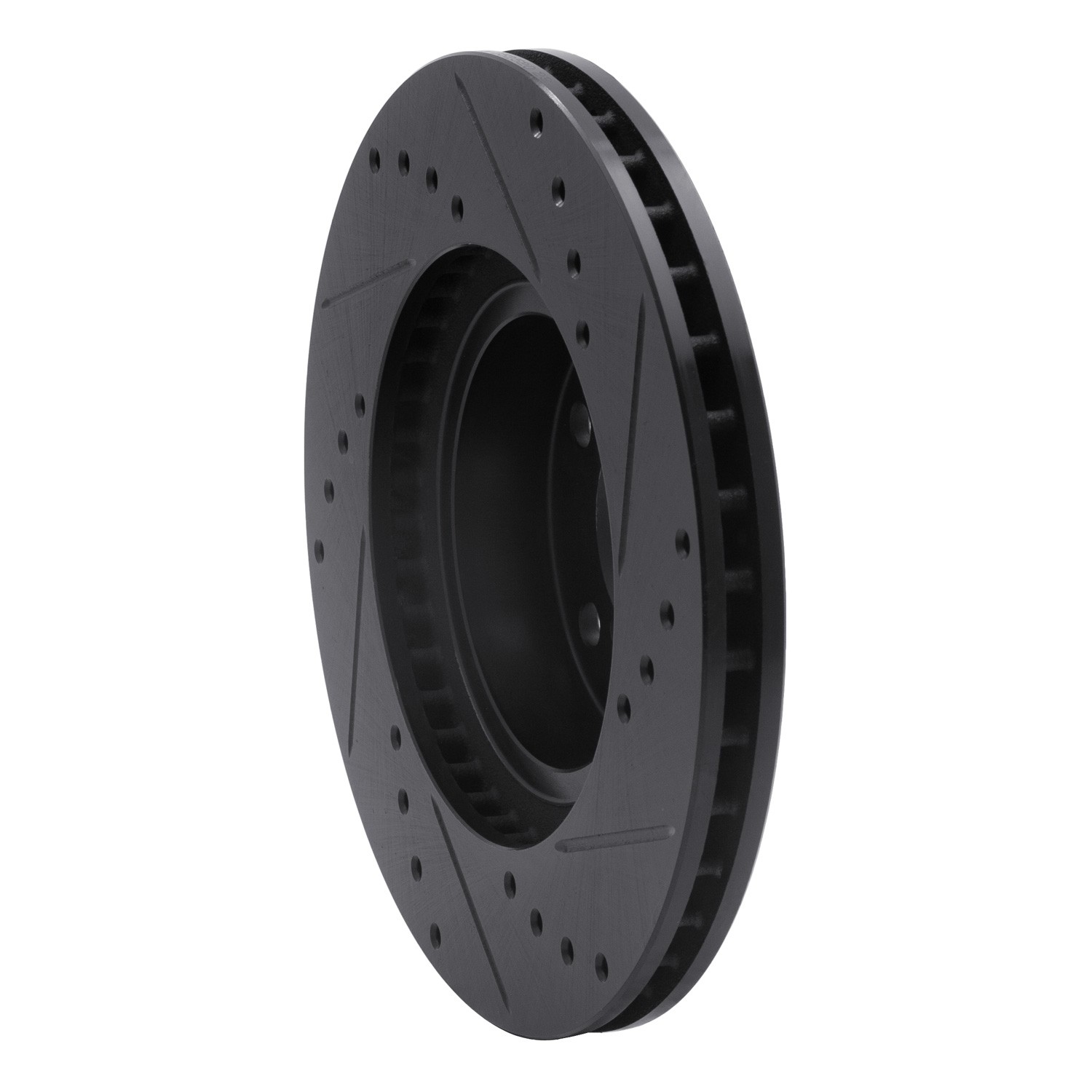 DYN 633-13009L DFC Brake Rotor - Drilled and Slotted - Black - Image 5
