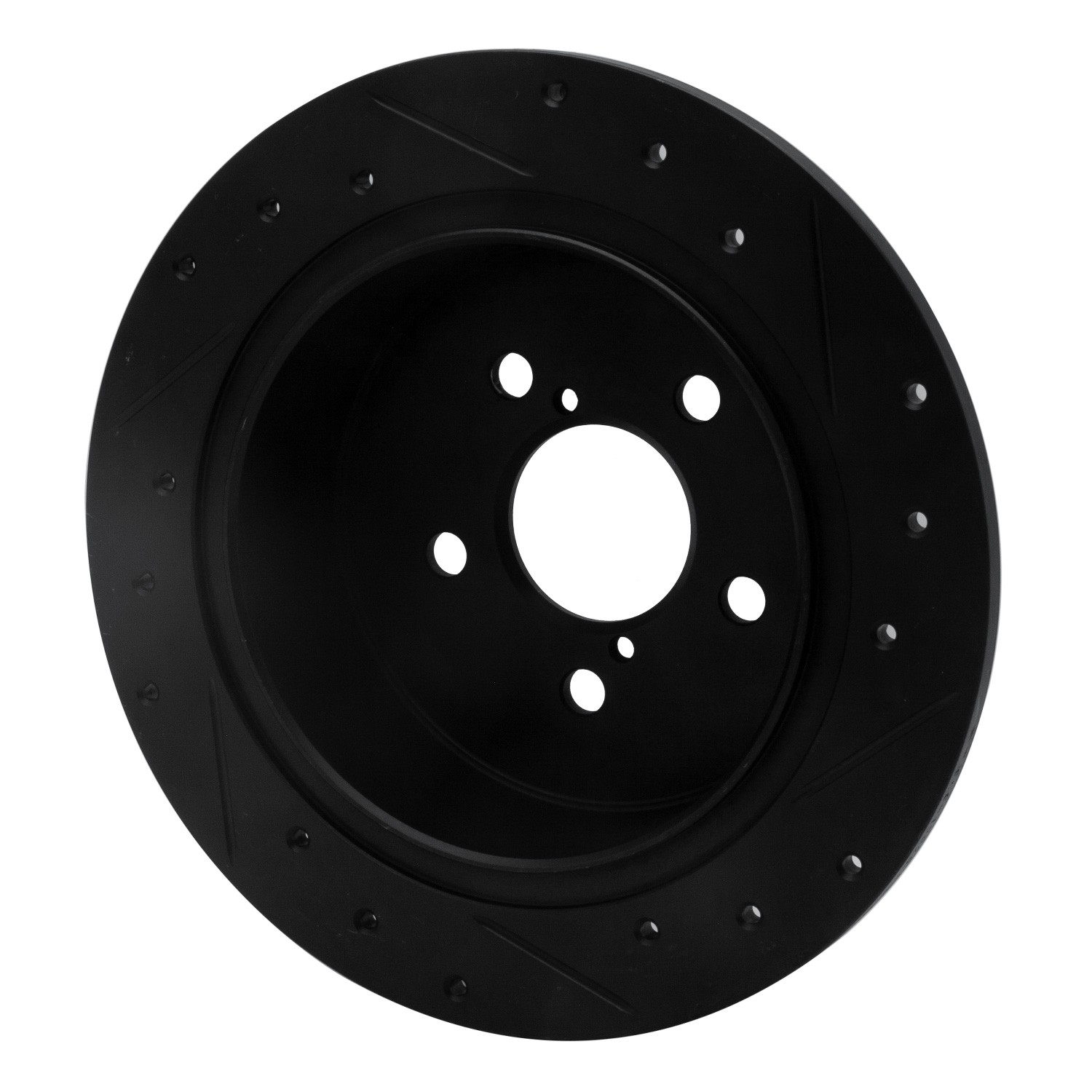 DYN 633-13020L DFC Brake Rotor - Drilled and Slotted - Black - Image 5