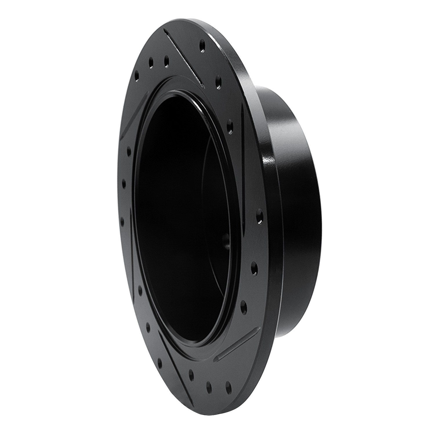 DYN 633-13025L DFC Brake Rotor - Drilled and Slotted - Black - Image 5