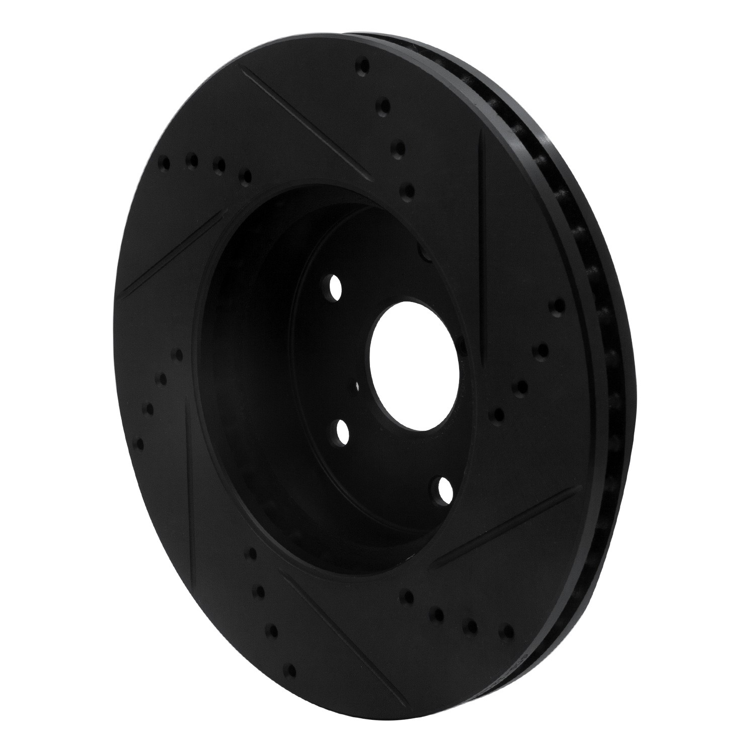 DYN 633-13026L DFC Brake Rotor - Drilled and Slotted - Black - Image 5
